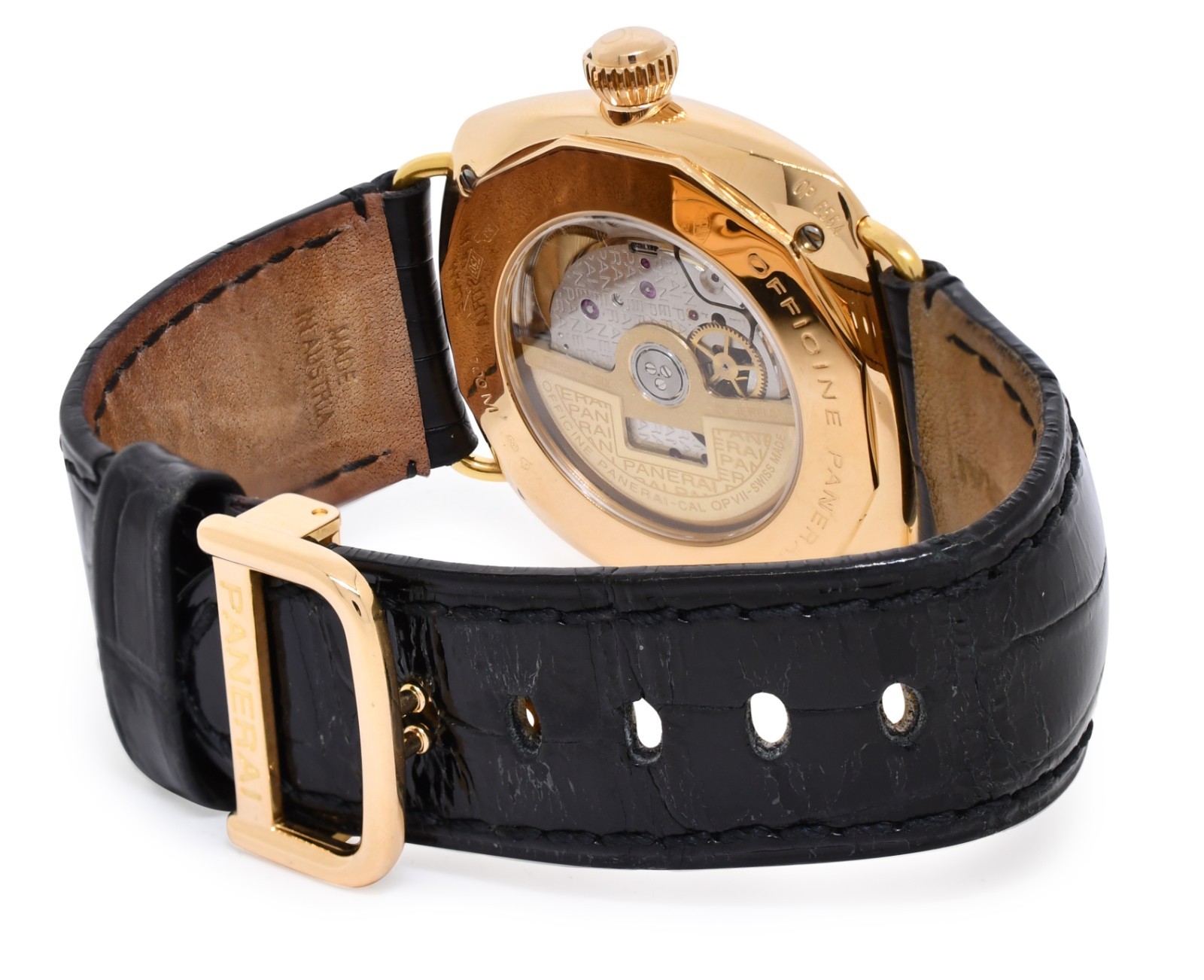 Panerai Radiomir PAM 136 18k Rose Gold Diamond Dial 40mm Watch B/P PAM00136
