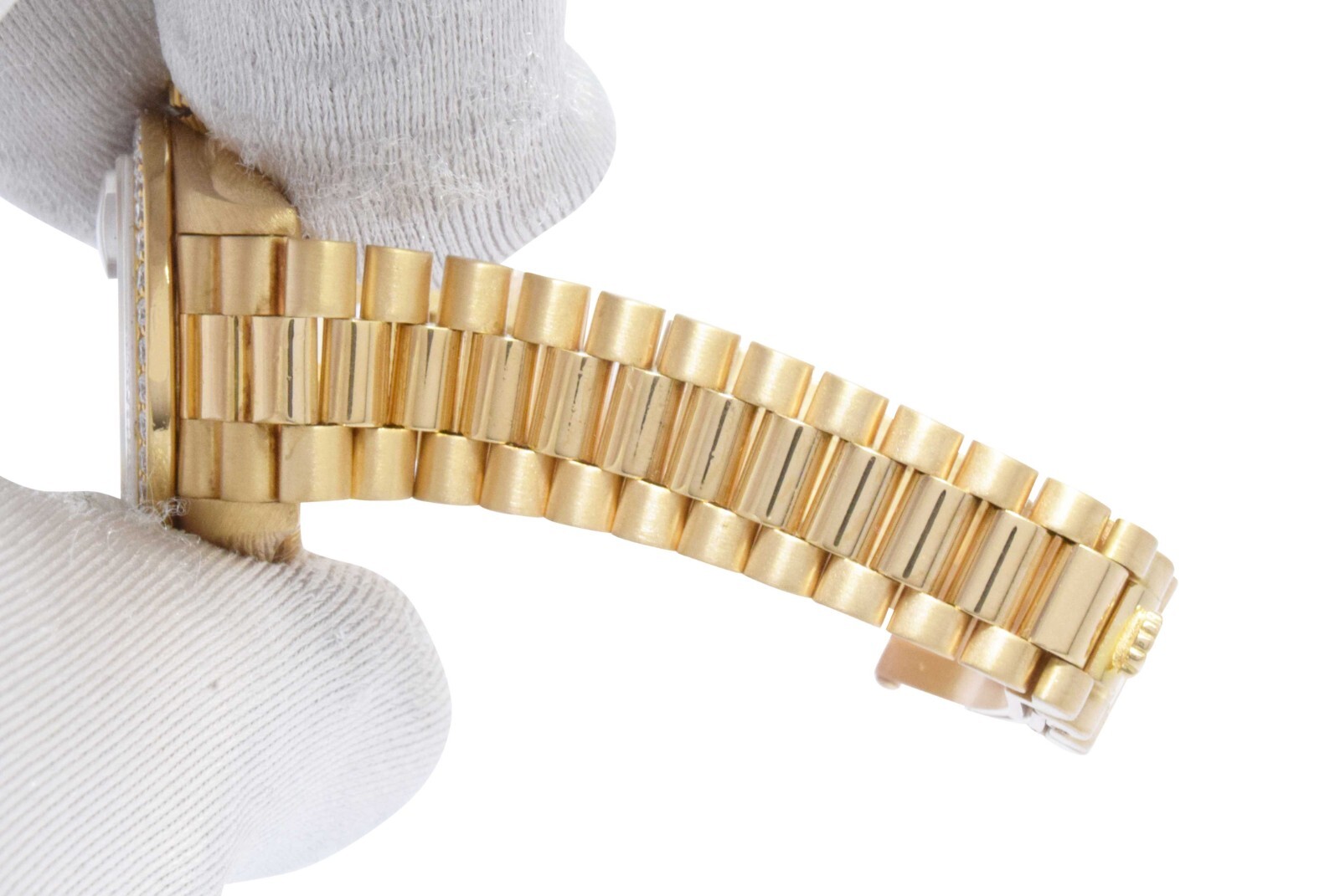 Rolex Datejust 18k Yellow Gold Pave Diamond/Sapphire Ladies 26mm Watch B/P 69138