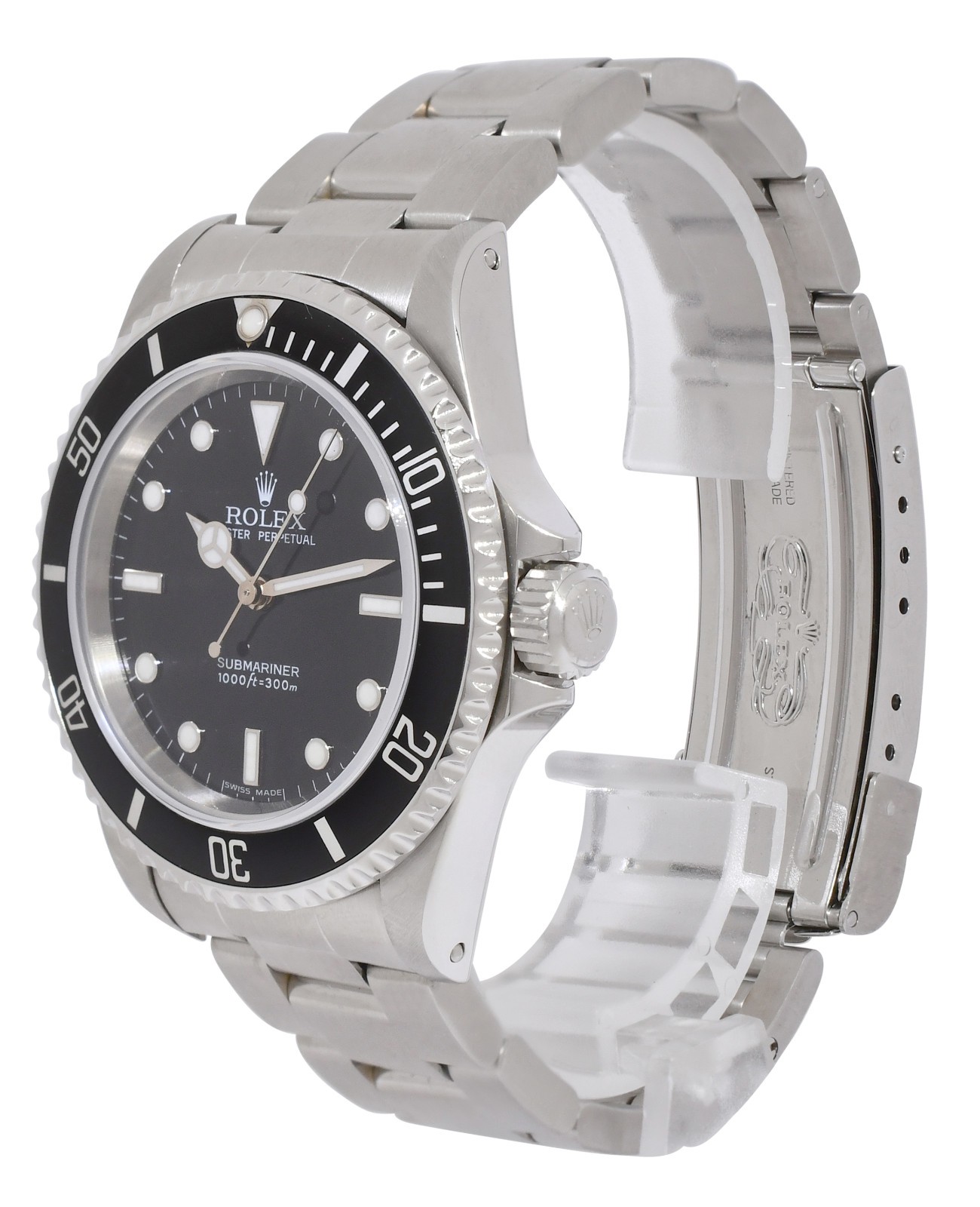 Rolex Submariner No Date Steel Black Dial Mens 40mm Oyster Watch +Papers P 14060