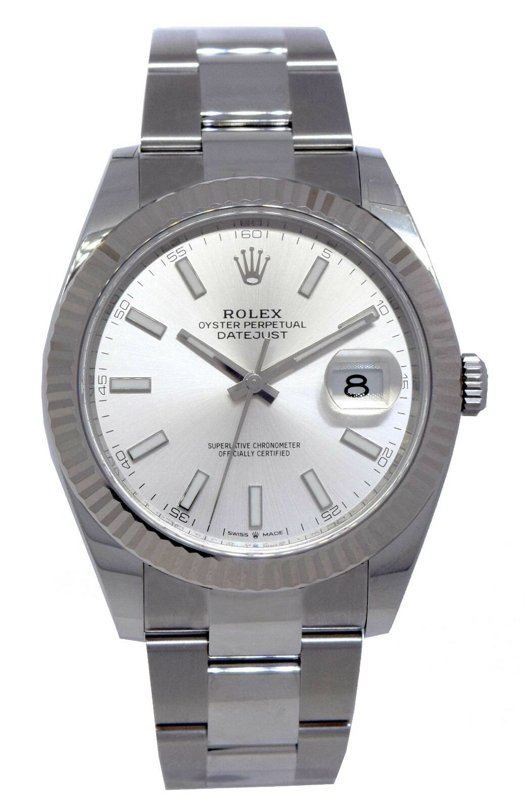 NOS Rolex Datejust 41 Steel & 18k WG Silver Dial Watch Box/papers '21 126334 NOS Rolex Datejust 41 Steel & 18k WG Silver Dial Watch Box/papers '21 126334