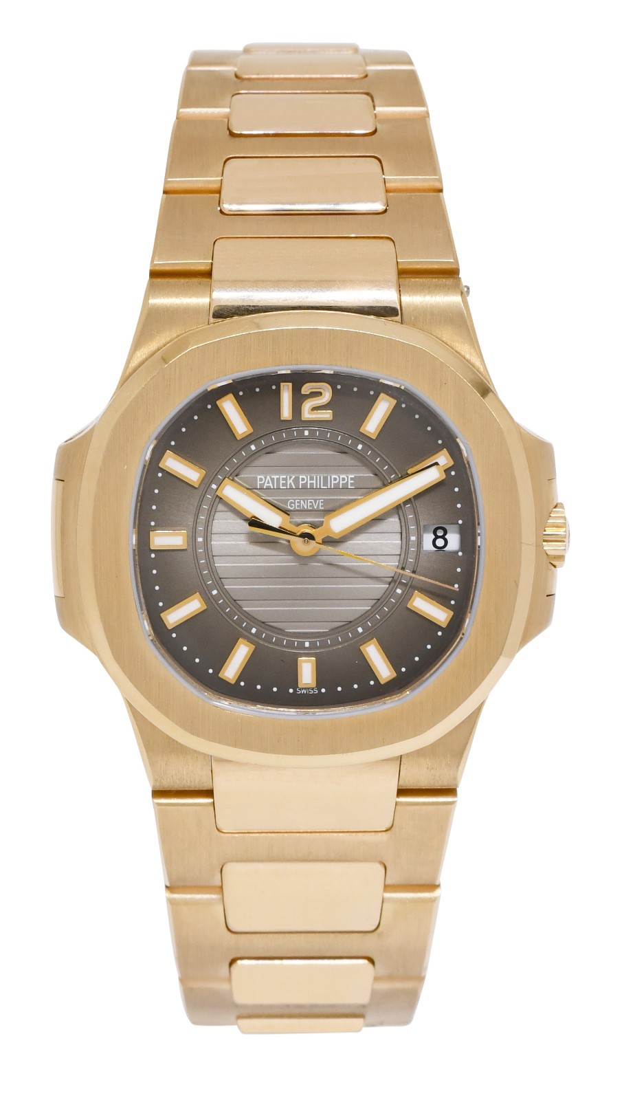 Patek Philippe Nautilus 18k Rose Gold Ladies 32mm Watch B/P '13 7011/1R
