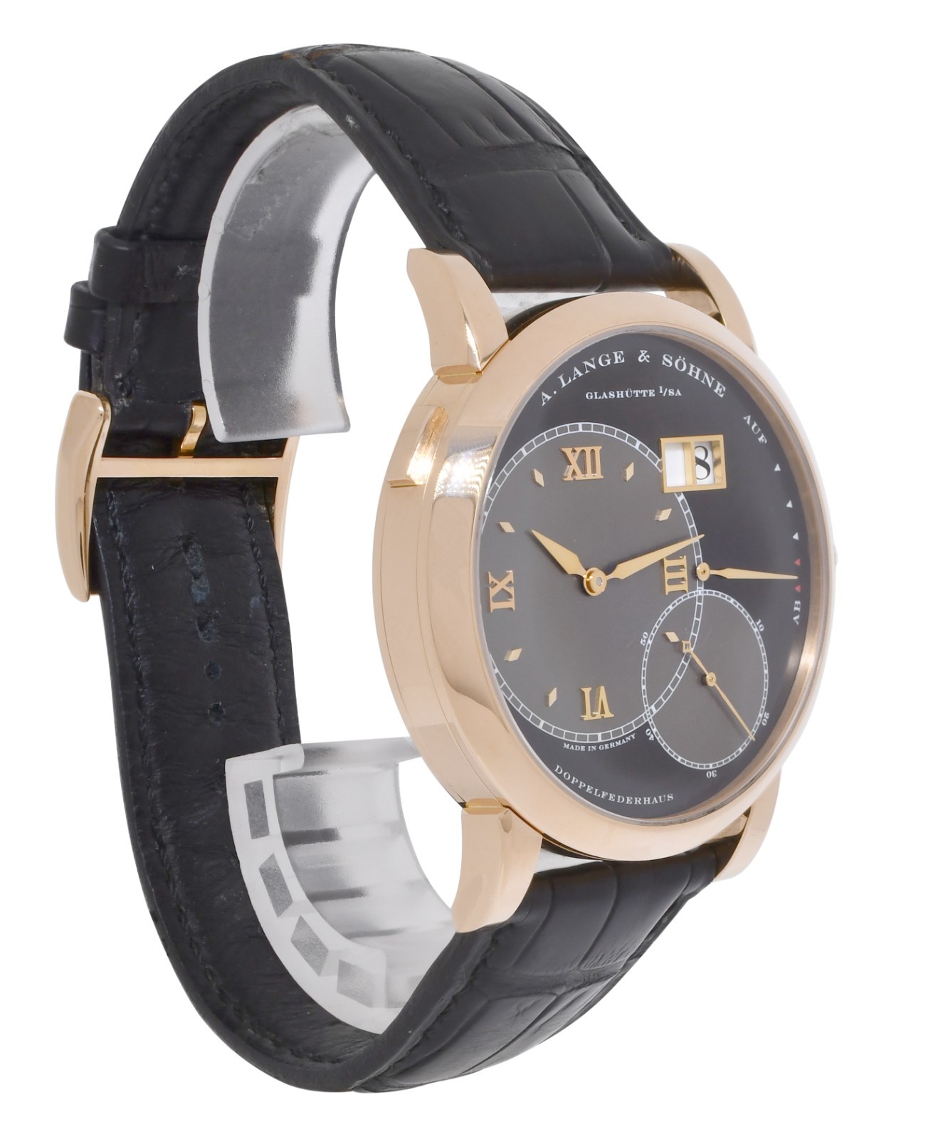 A. Lange & Sohne Grand Lange 1 18k Rose Gold 42mm Manual Watch B/B 115.031