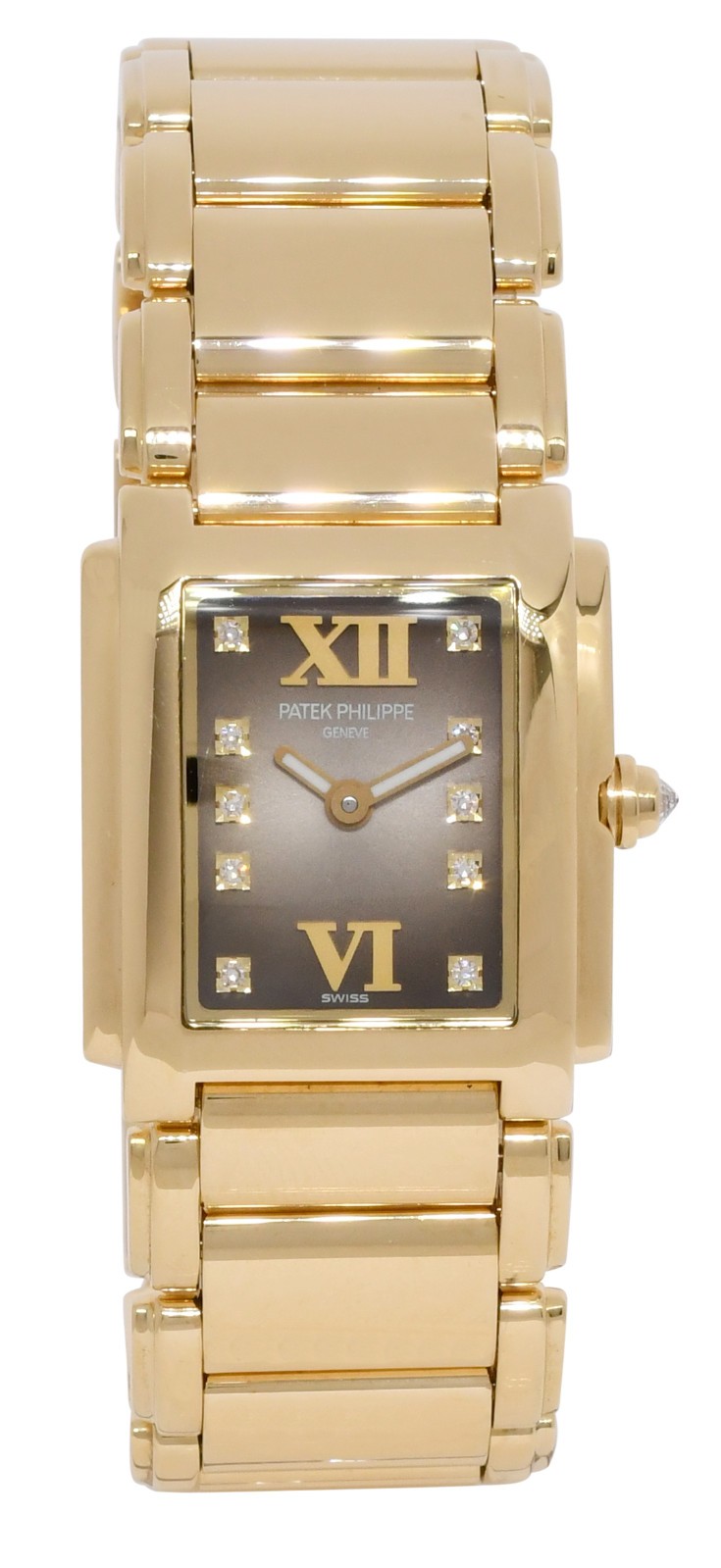 Patek Philippe Twenty~4 Yellow Gold & Diamond Dial Ladies Watch 24 4907/1J