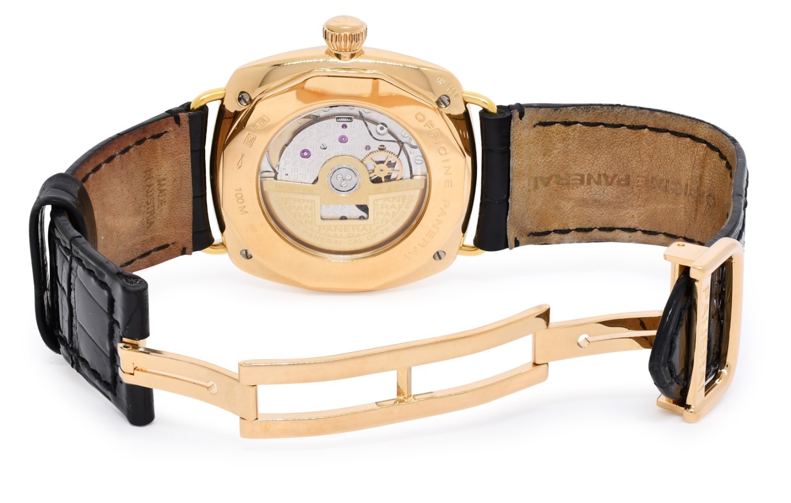 Panerai Radiomir PAM 136 18k Rose Gold Diamond Dial 40mm Watch B/P PAM00136