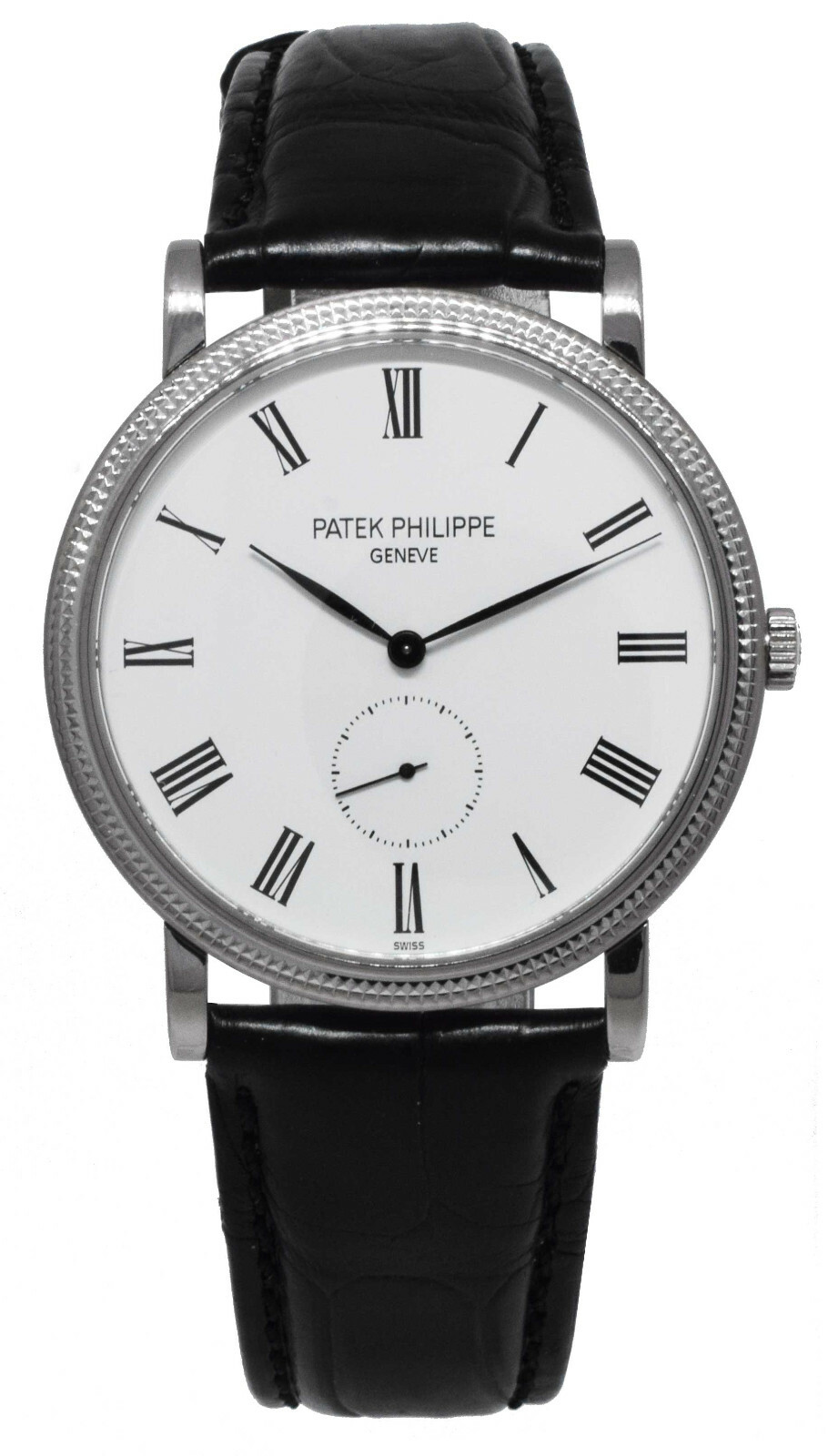 Patek Philippe 5119 Calatrava 18k White Gold White Dial Mens 36mm Watch 5119G