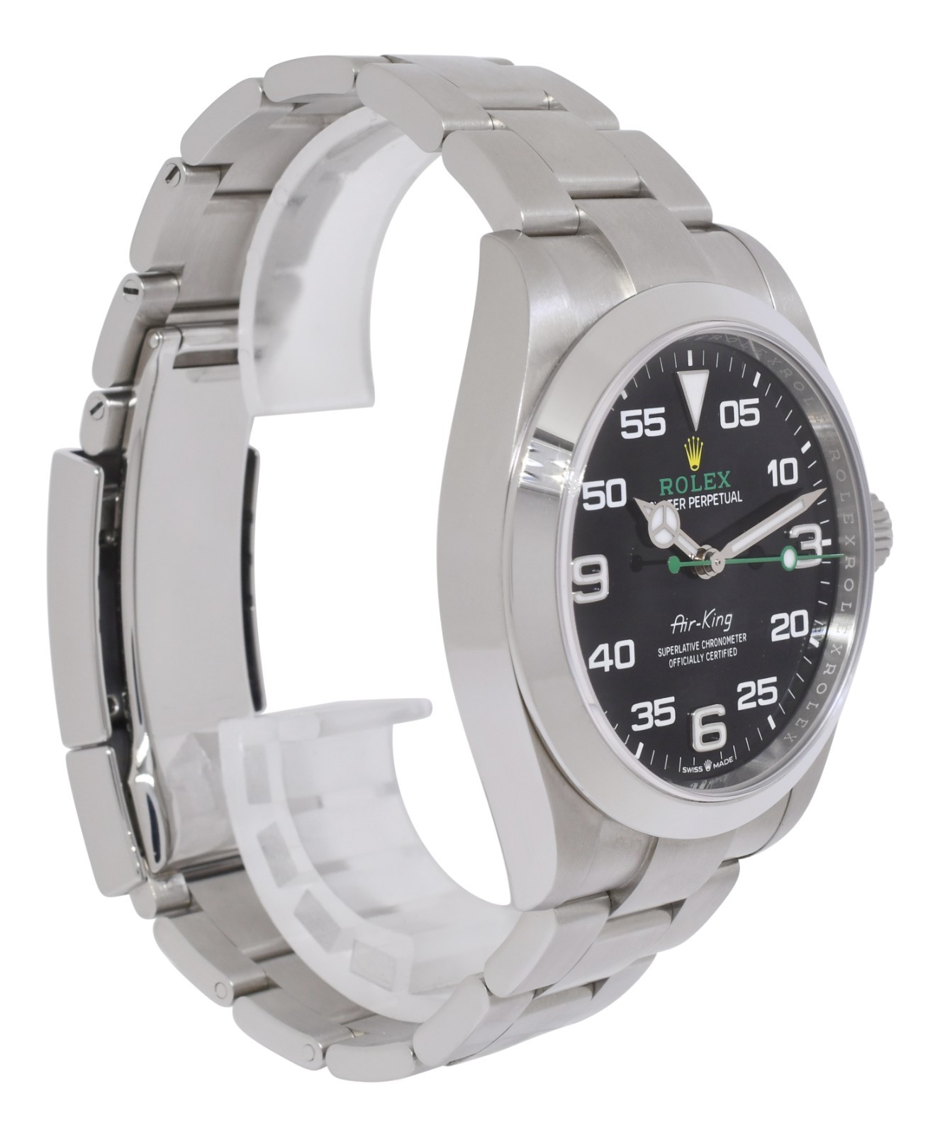 Rolex Air-King Steel Black Dial Mens 40mm Watch +Card '22 126900
