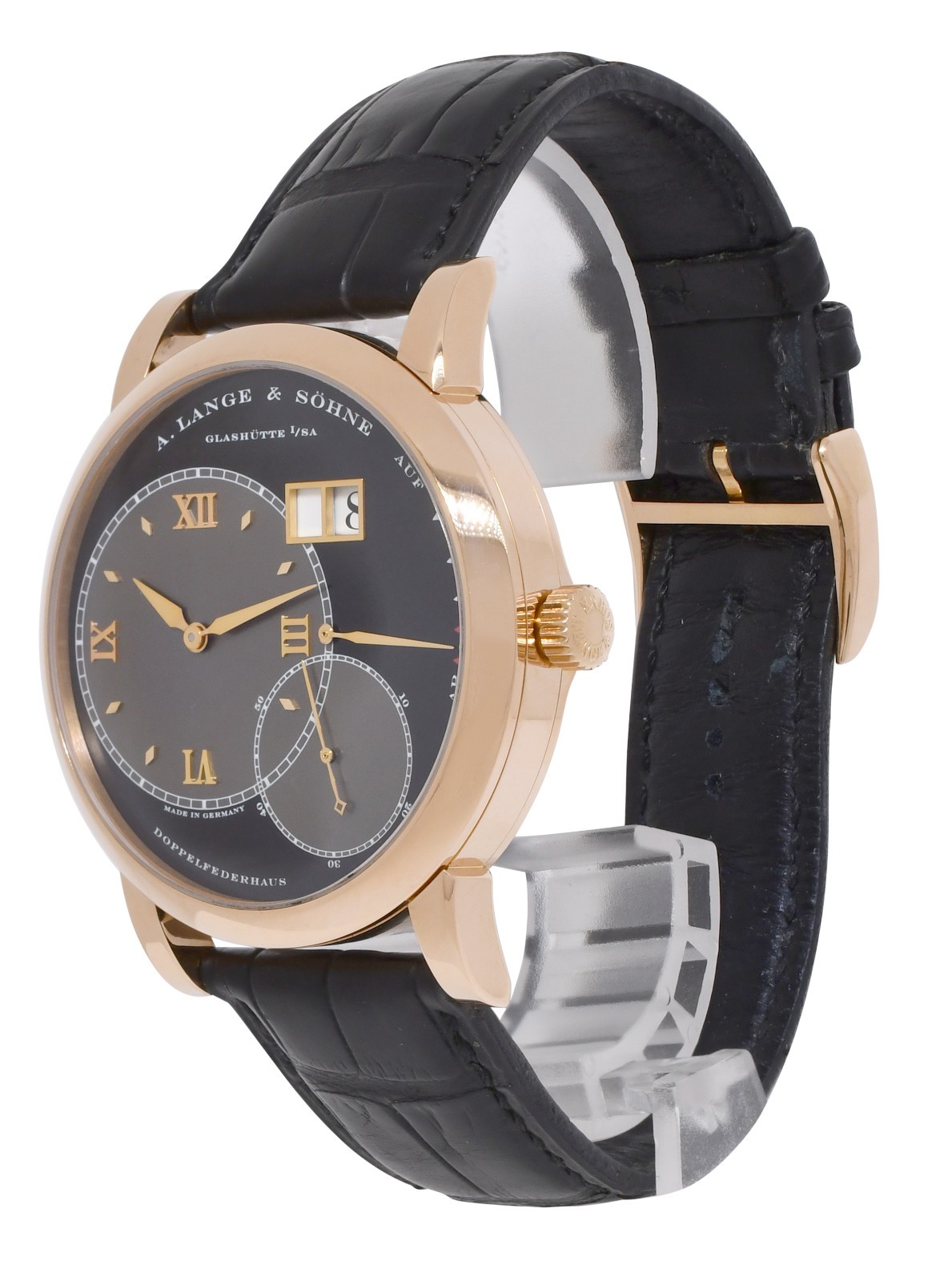 A. Lange & Sohne Grand Lange 1 18k Rose Gold 42mm Manual Watch B/B 115.031