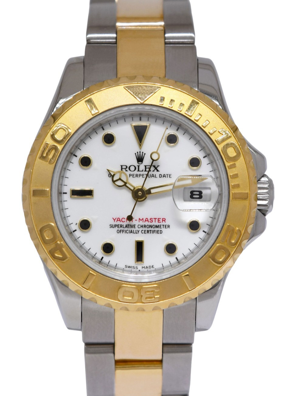 Rolex Yacht-Master 18k Yellow Gold/Steel White Dial Ladies 29mm Watch M 169623 Rolex Yacht-Master 18k Yellow Gold/Steel White Dial Ladies 29mm Watch M 169623