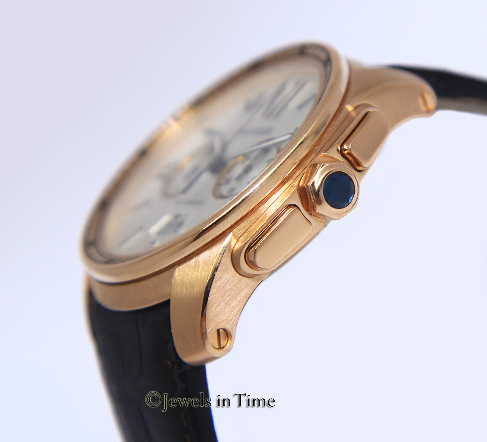 Cartier Calibre 18k Rose Gold Silver Dial 42mm Watch Box/Papers 3577 W7100044