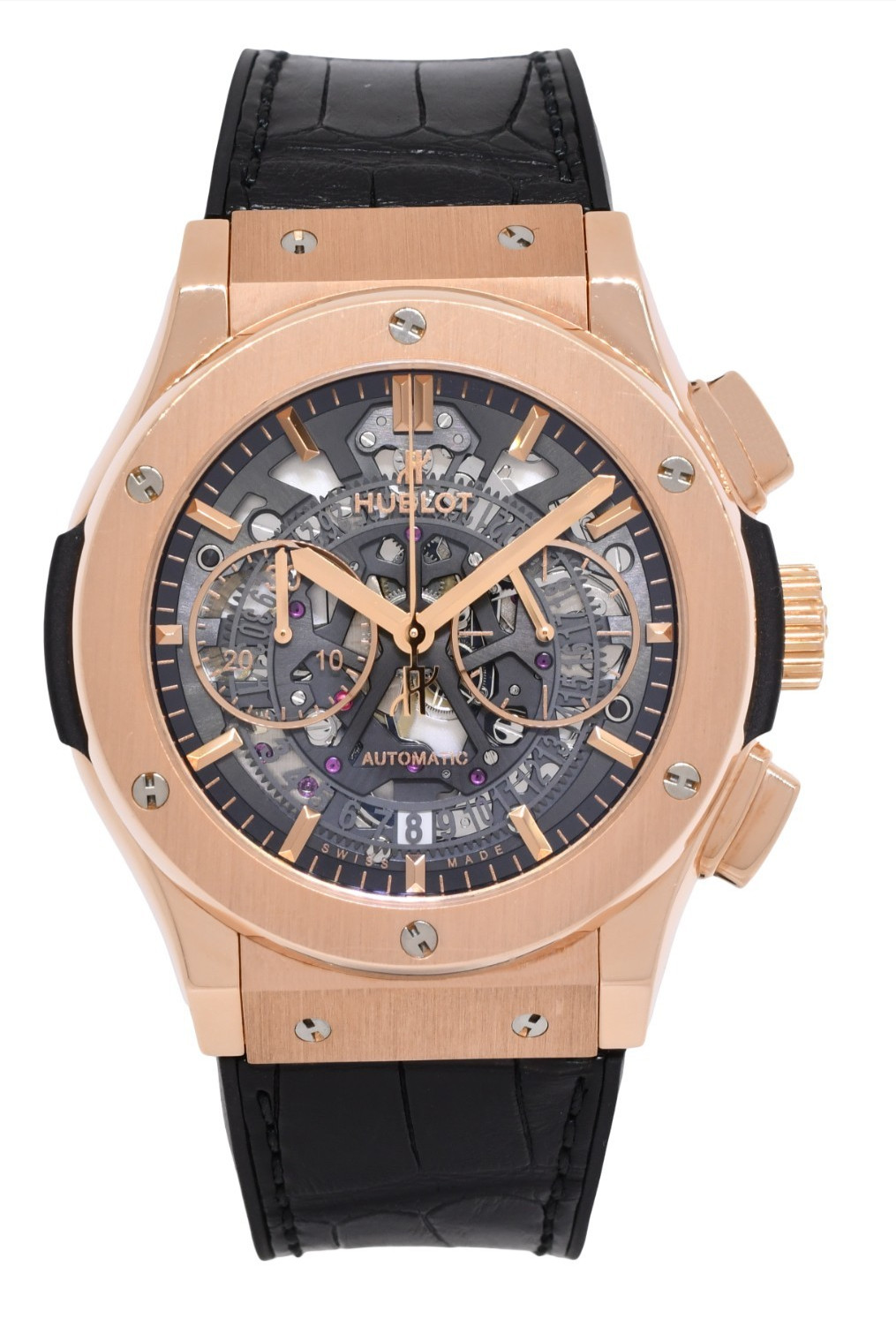 Hublot Classic Fusion Aerofusion Rose Gold Skeleton Watch B/P 525.0X.0180.LR