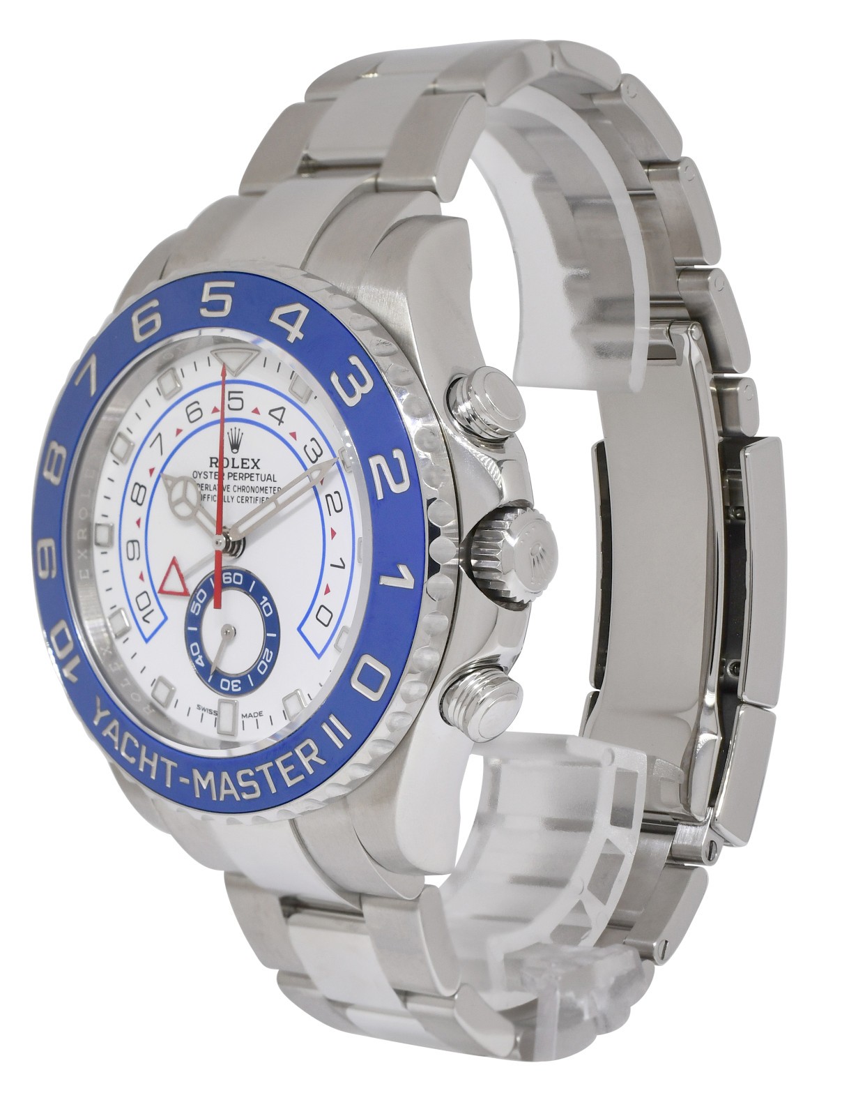 Rolex Yacht-Master II Steel Blue Ceramic Bezel 44mm Watch +Papers '18 116680
