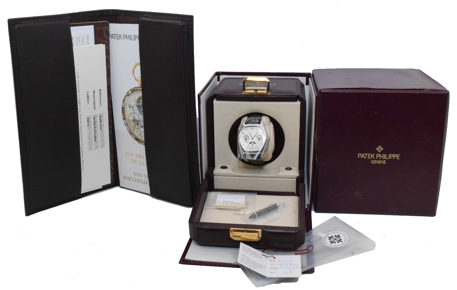 Patek Philippe Perpetual Calendar Complications Platinum Mens Watch B/P 5040P