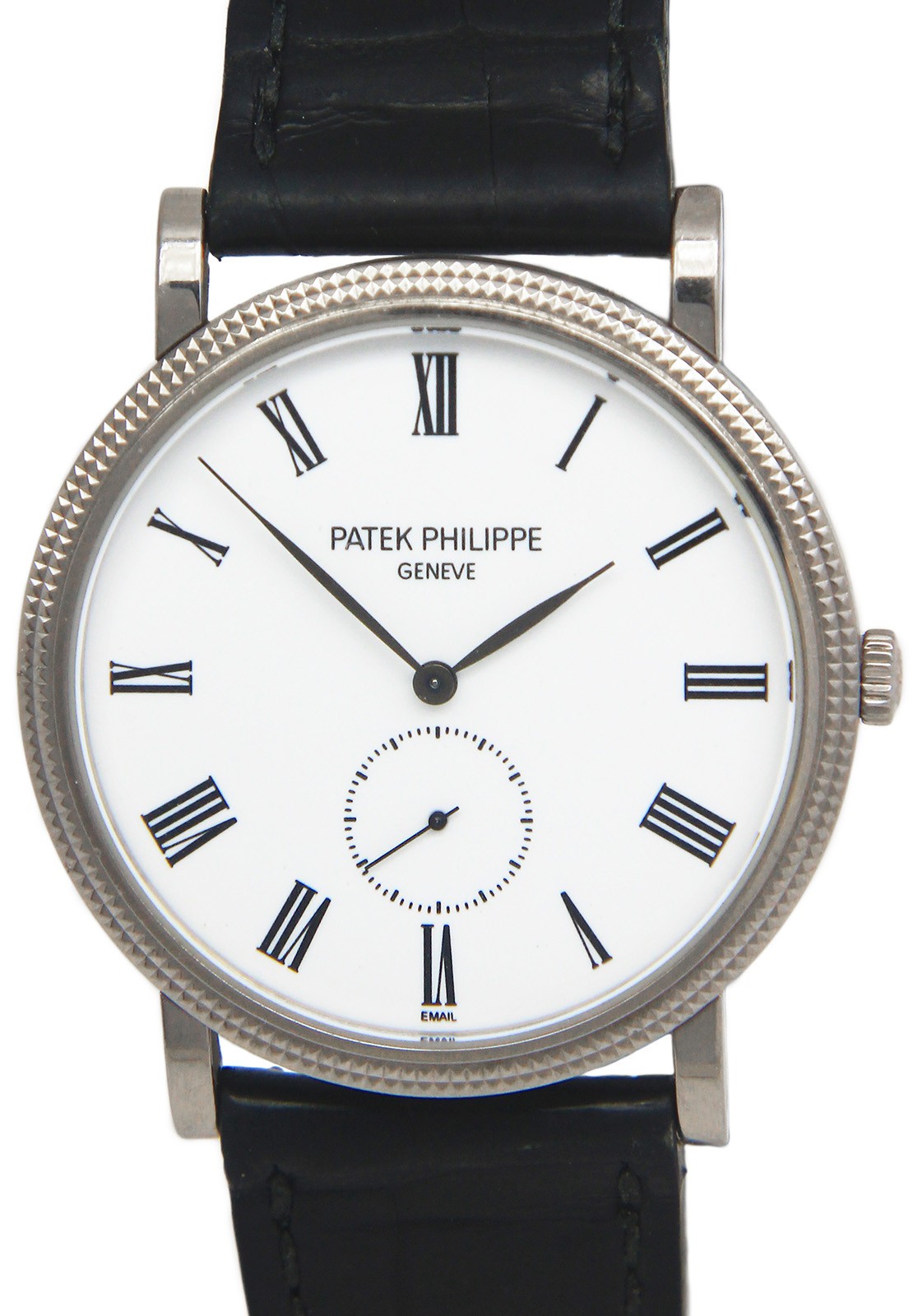 Patek Philippe Calatrava 5116 18k White Gold Enamel 36mm Watch +Archive 5116G Patek Philippe Calatrava 5116 18k White Gold Enamel 36mm Watch +Archive 5116G
