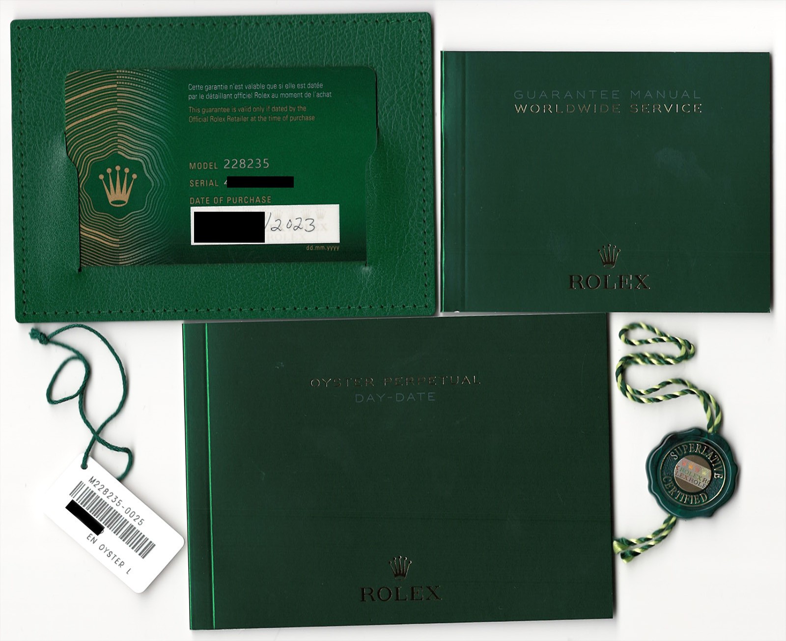 Rolex Day-Date 40 18k Rose Gold Olive Green Mens Watch B/P '23 228235 Rolex Day-Date 40 18k Rose Gold Olive Green Mens Watch B/P '23 228235