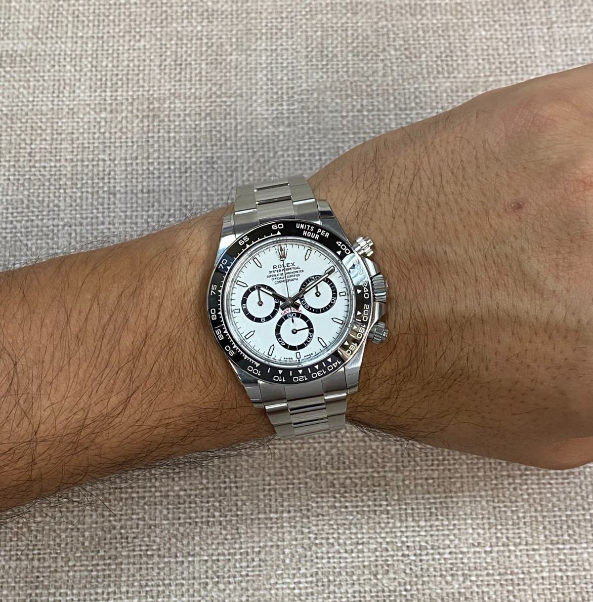 NEW Rolex Daytona Steel & Ceramic Bezel White Dial 40mm Watch B/P'26 126500