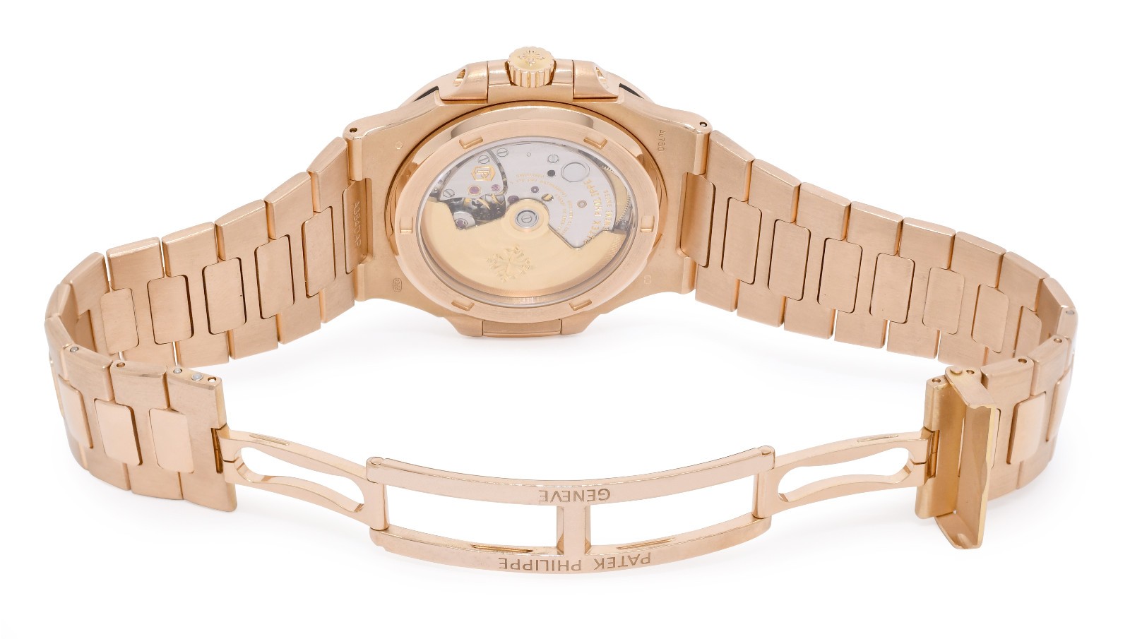 Patek Philippe Nautilus 18k Rose Gold Brown Dial Mens 40mm Watch B/P '18 5711/1R