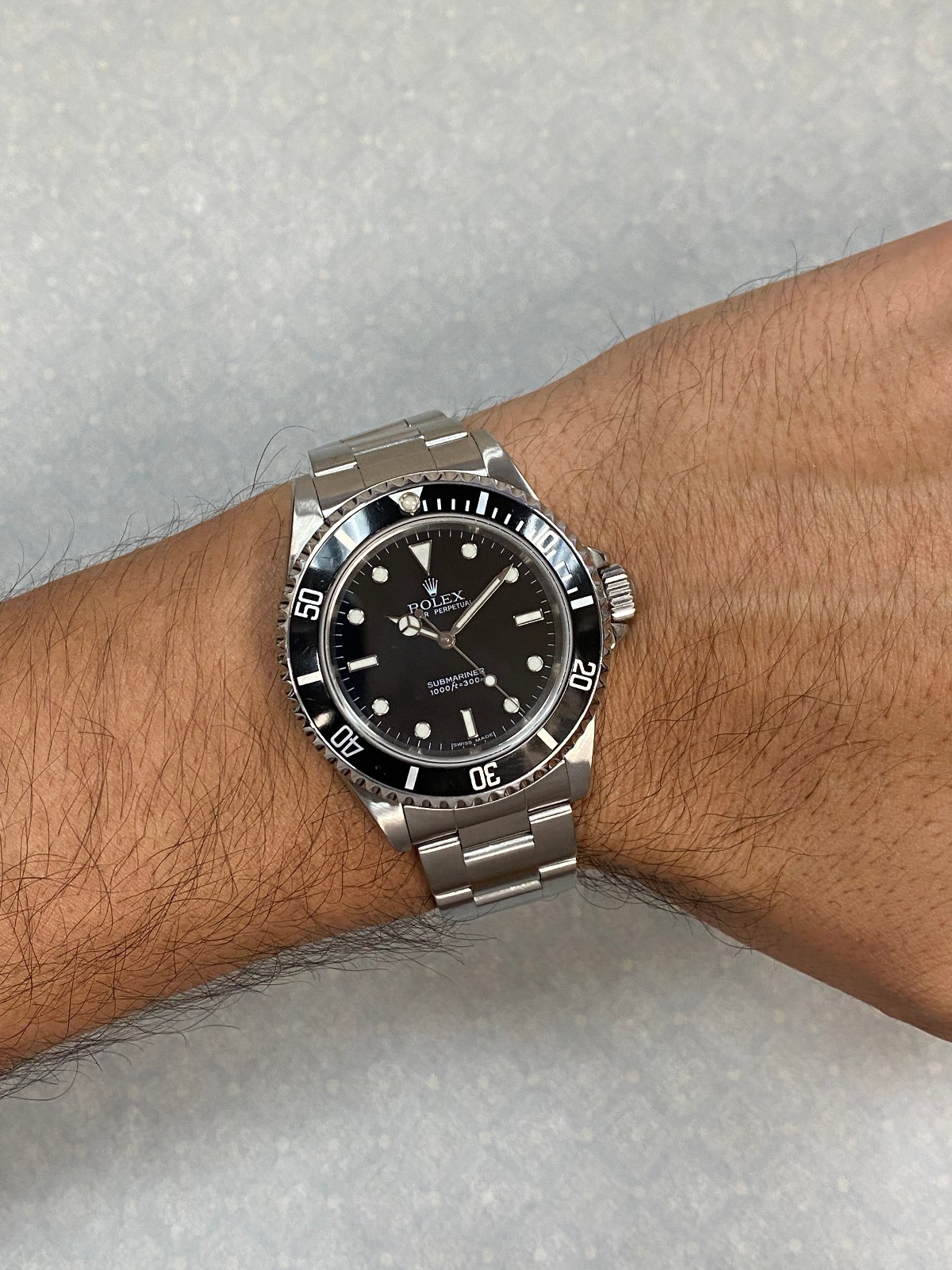 Rolex Submariner No Date Steel Black Dial Mens 40mm Oyster Watch +Papers P 14060