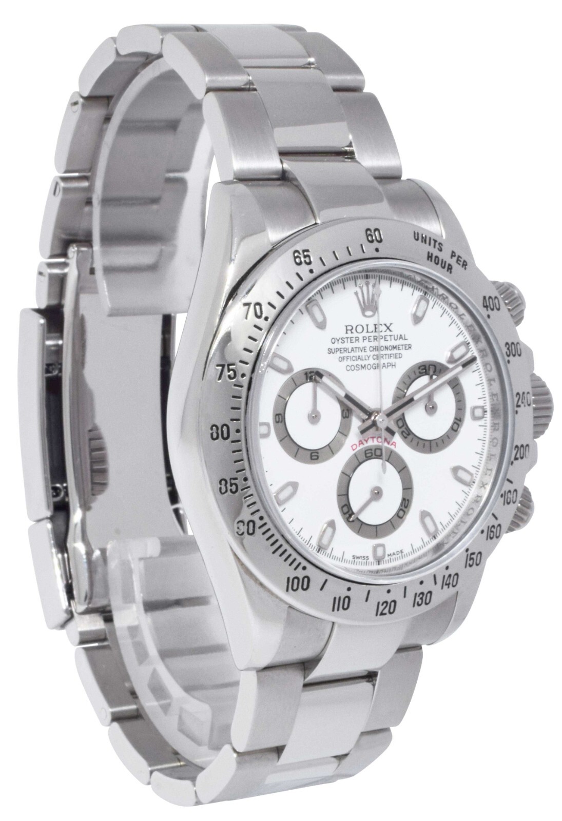 Rolex Daytona Chronograph Steel White Dial Mens 40MM Watch G 116520