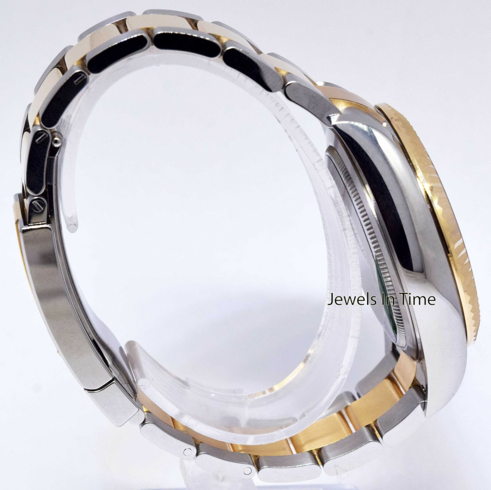 NOS Rolex Sky-Dweller Black Dial 18k Gold & Steel 42mm Watch B/P '21 326933