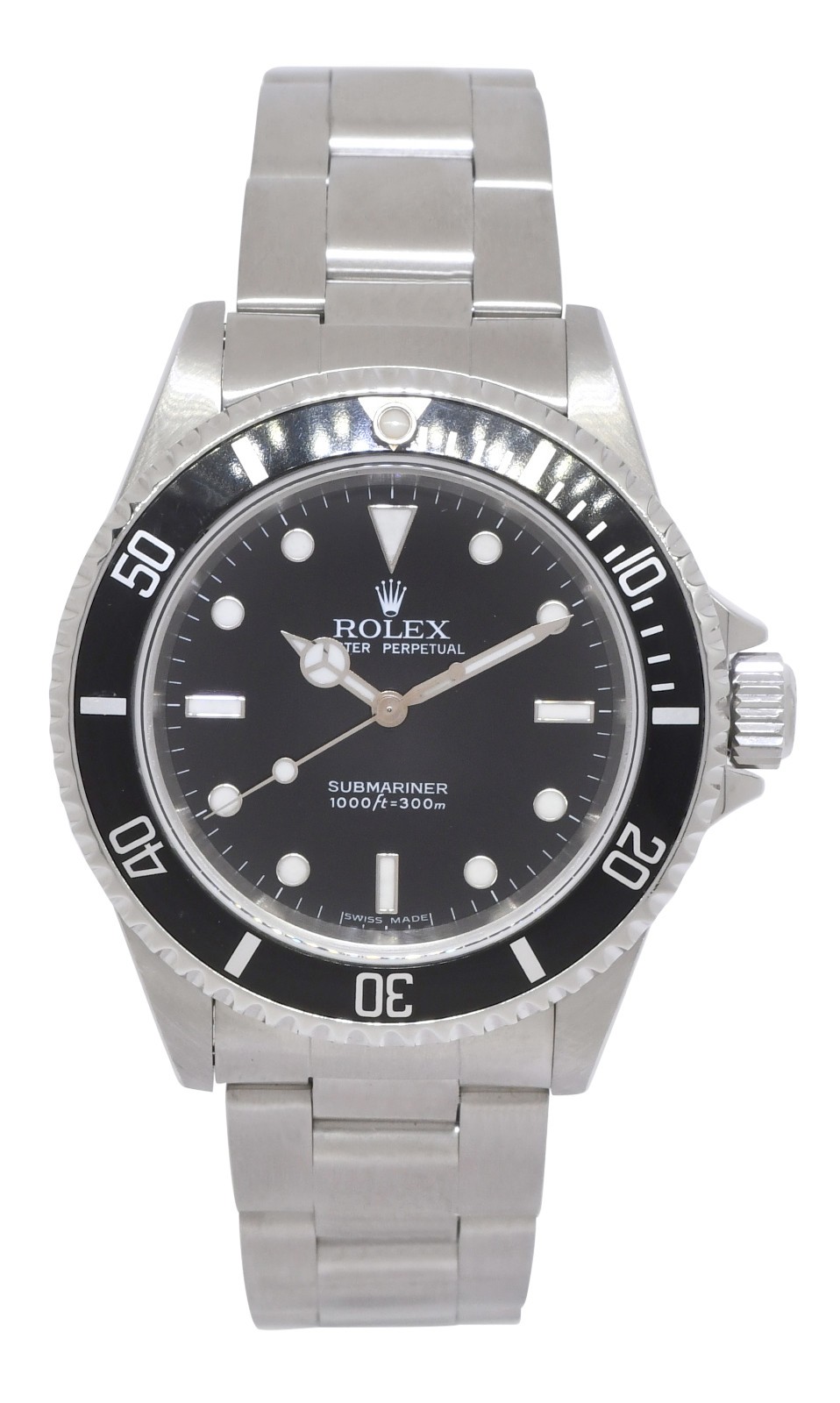 Rolex Submariner No Date Steel Black Dial Mens 40mm Oyster Watch +Papers P 14060