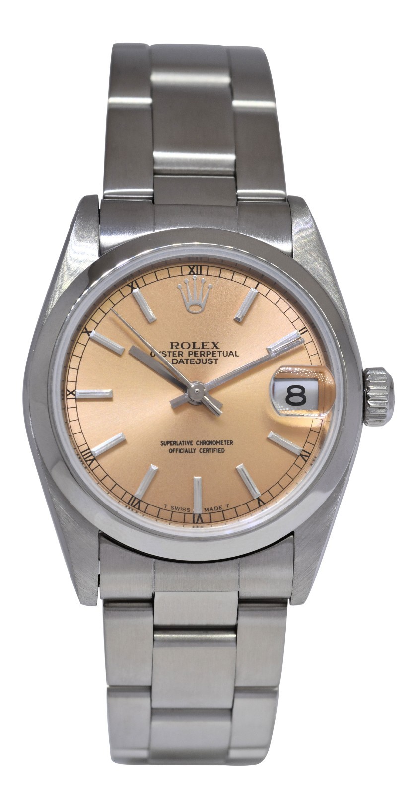 Rolex Datejust Steel Salmon Dial Oyster Bracelet Ladies 31mm Watch P 78240