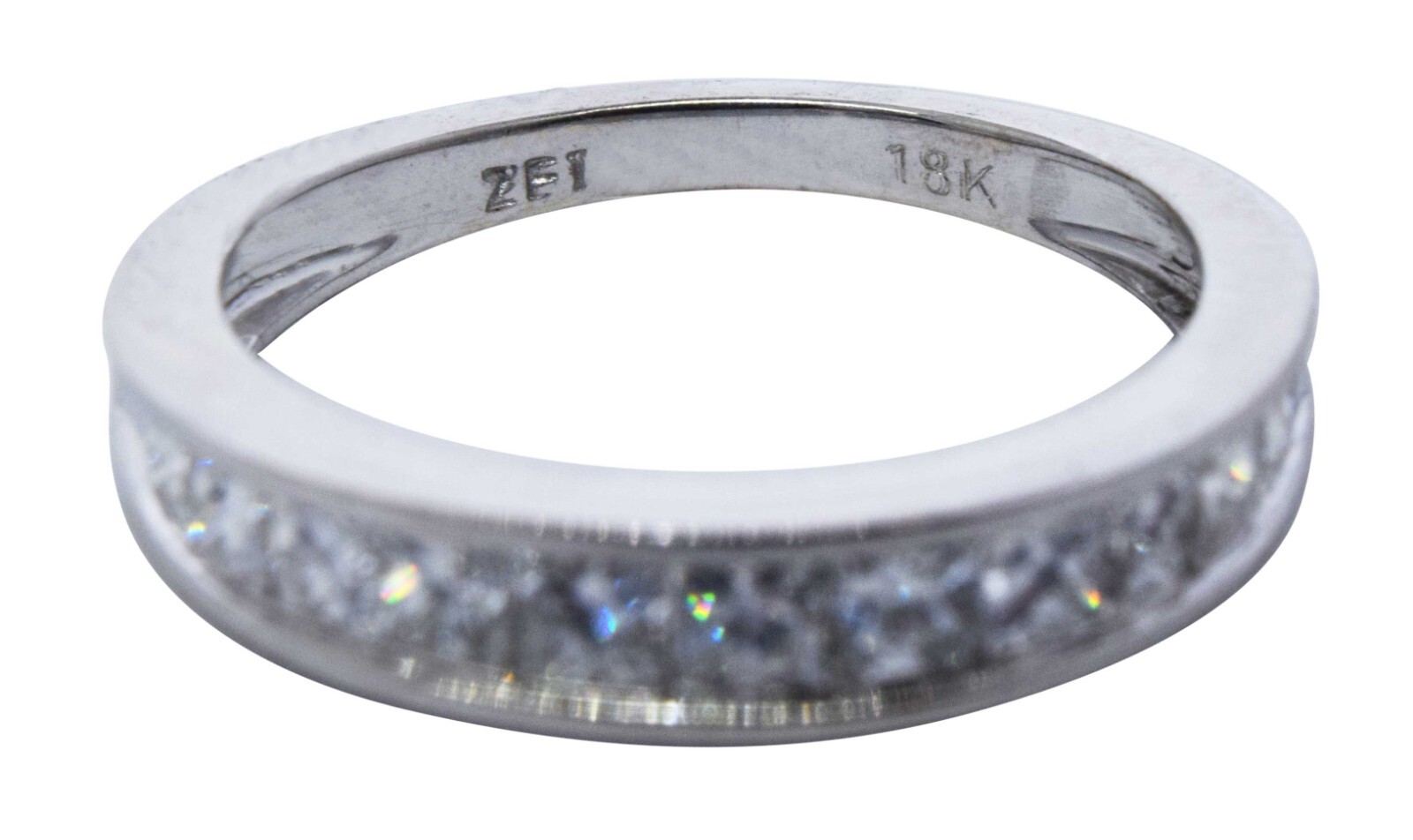 Diamond Ring Bridal Set (2) 1.35 TCW 18k White Gold Size: 4.25