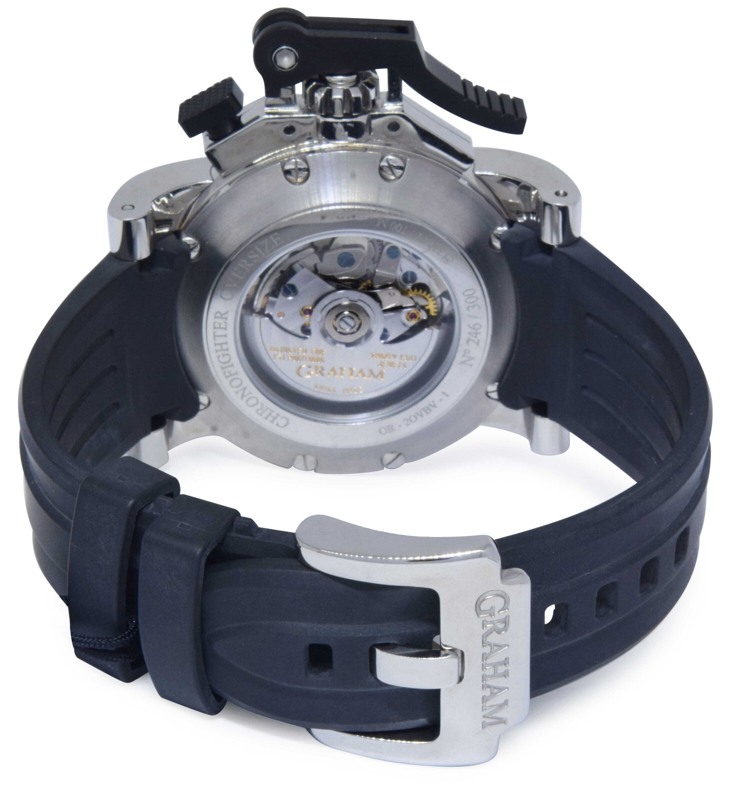 Graham Chronofighter Oversize 2OVBV-1 Chronograph Watch Box/Papers NEW