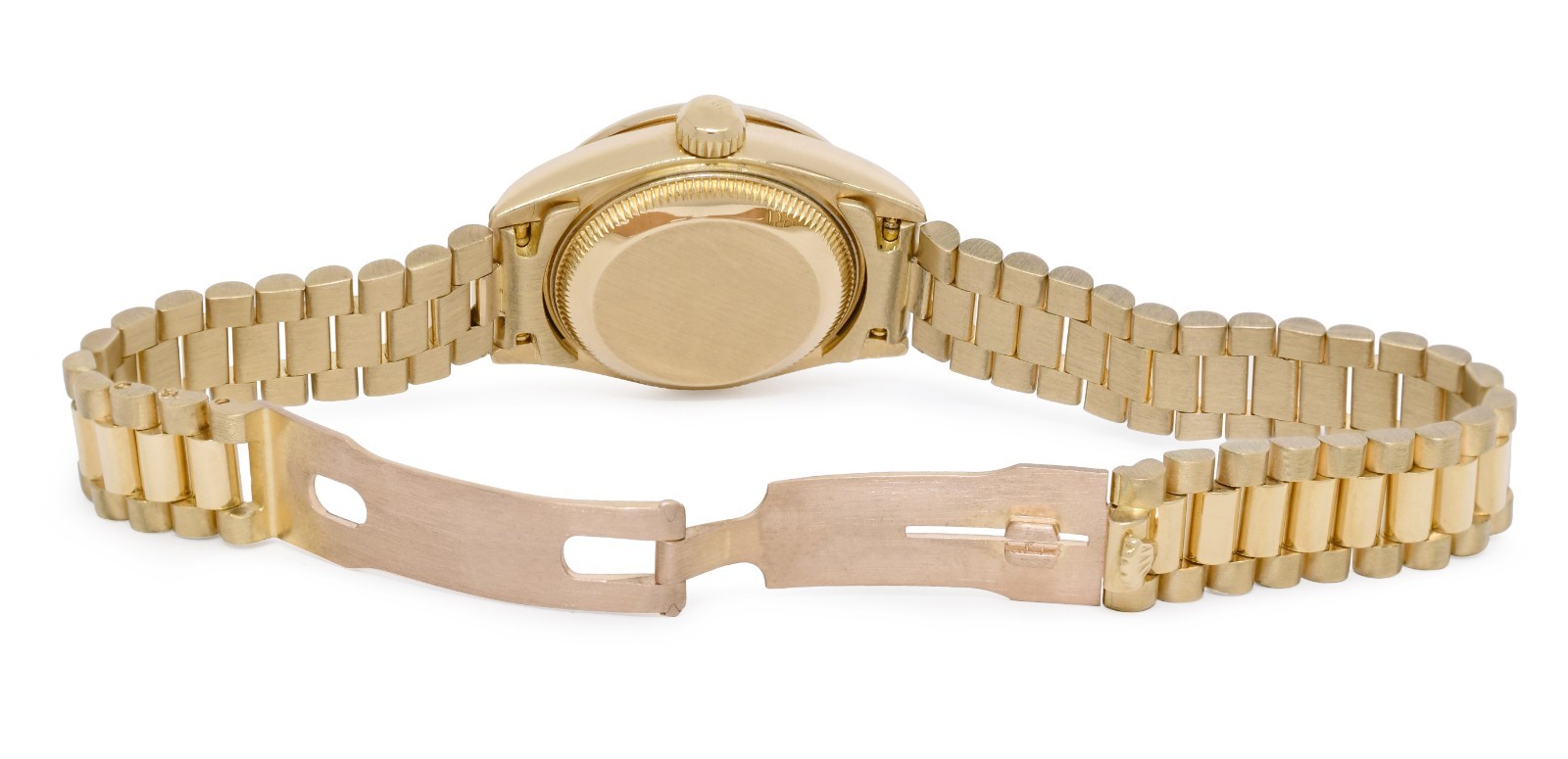 Rolex Datejust President 18k Yellow Gold Champagne Diamond 26mm Watch '93 69178