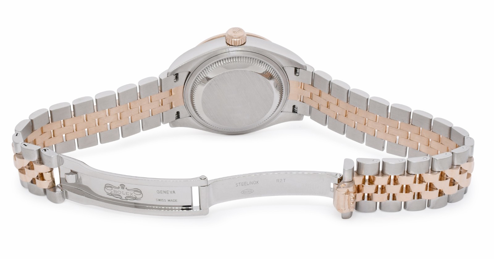Rolex Datejust 28 Rose Gold/Steel Olive Green Diamond Watch +Card '22 279381RBR