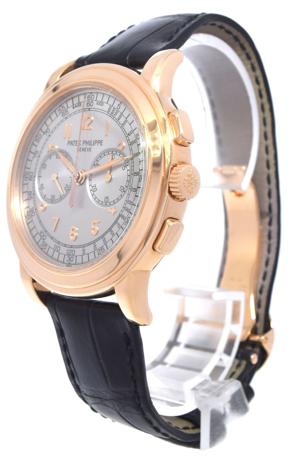 Patek Philippe 5070 18K Rose Gold Chronograph Mens Watch Box/Papers '05 5070R