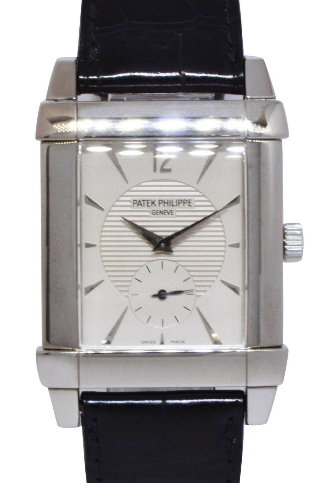 Patek Philippe 5111 Gondolo 18k White Gold Silver Dial Mens Manual Watch 5111G Patek Philippe 5111 Gondolo 18k White Gold Silver Dial Mens Manual Watch 5111G