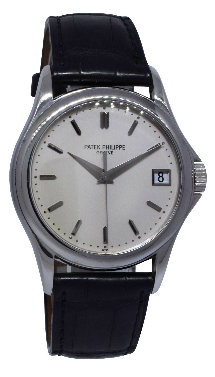 Patek Philippe Calatrava 5127 18k White Gold Mens 37mm Automatic Watch 5127G