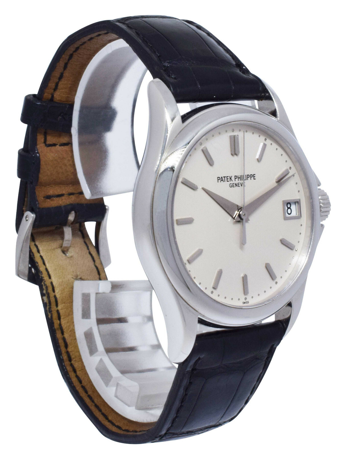 Patek Philippe Calatrava 5127 18k White Gold Mens 37mm Automatic Watch 5127G