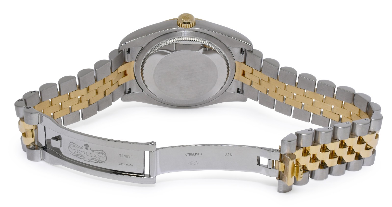 Rolex Datejust 18k Yellow Gold/Steel Jubilee Diamond Dial 36mm Watch V 116233