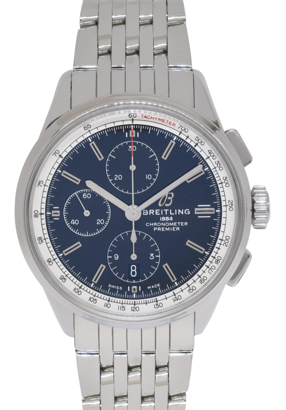 Breitling Premier Chronograph Steel Black Dial Mens 42mm Watch B/P A13315 Breitling Premier Chronograph Steel Black Dial Mens 42mm Watch B/P A13315