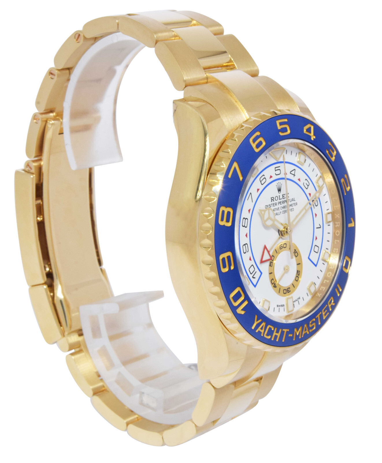 Rolex Yacht-Master II 18k Yellow Gold Blue Ceramic Bezel  B/P '23 116688