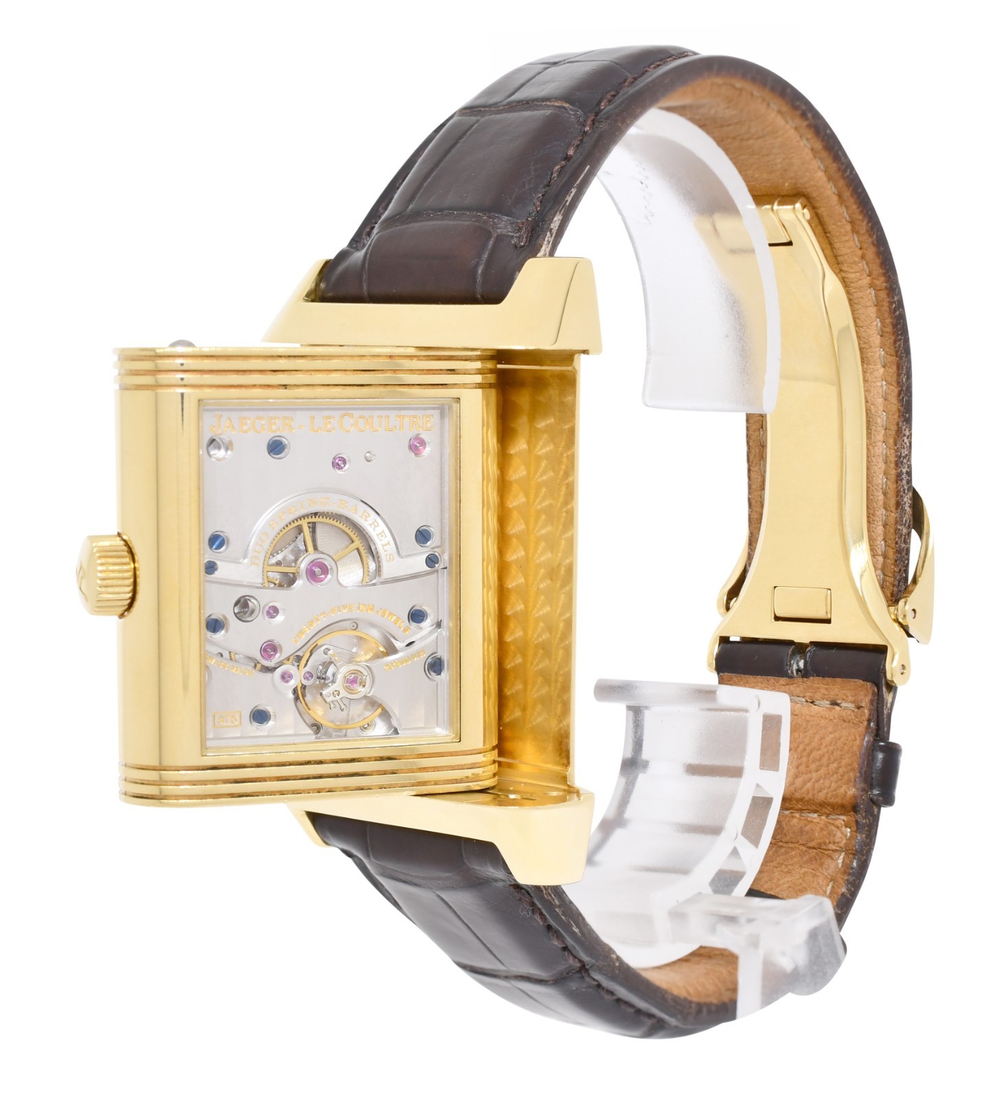Jaeger LeCoultre Reverso Grande Date 8 Day Yellow Gold Watch Q3001420 240.1.15
