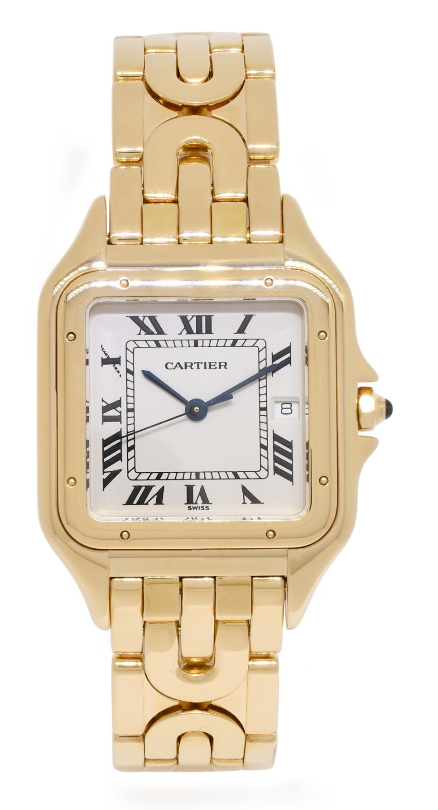 Cartier Panthere Large 18k Yellow Gold Art Deco Quartz Watch W25014N3 1060