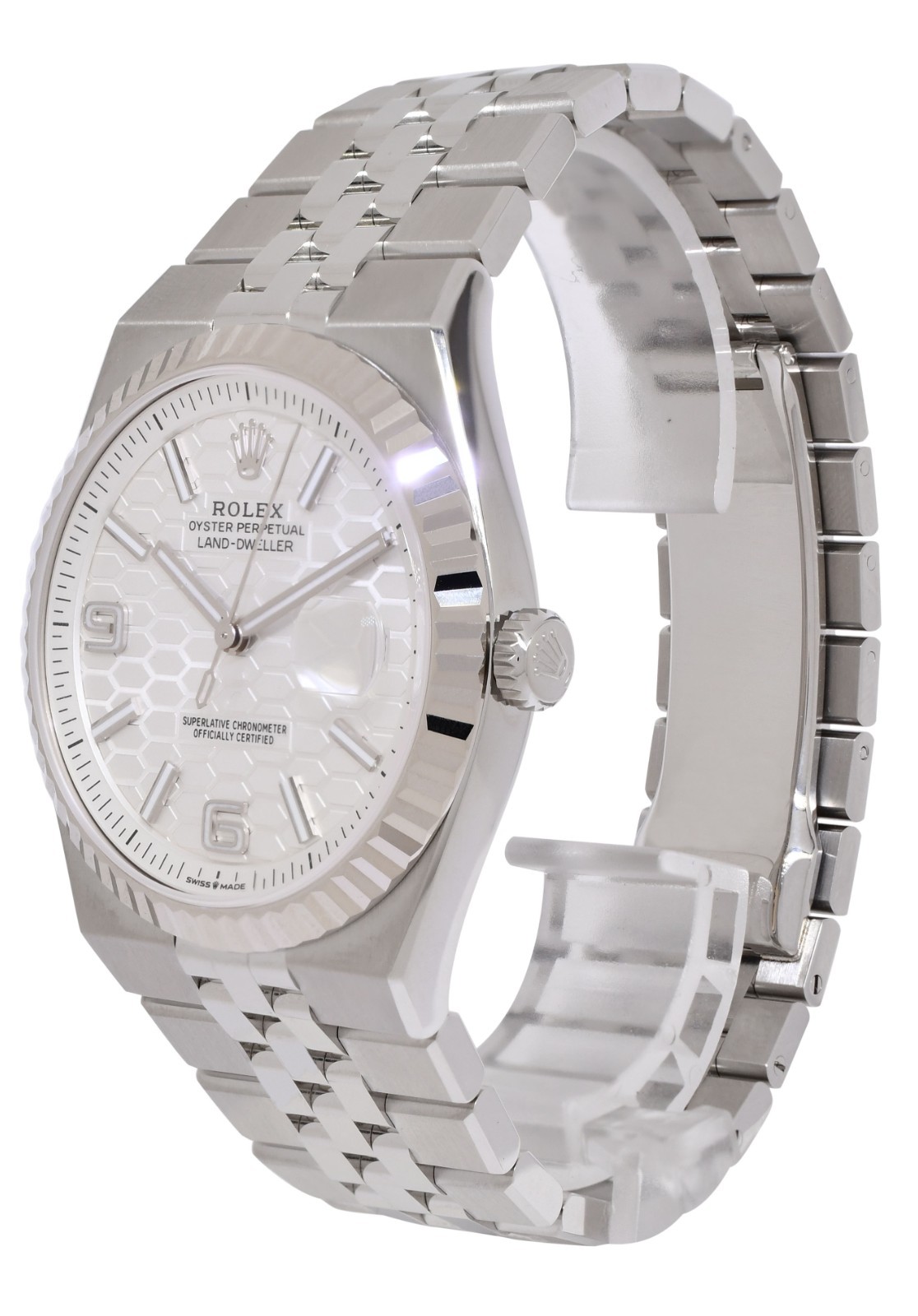 NEW 2026 Rolex Land-Dweller Steel & Gold Bezel Honeycomb 40mm Watch B/P 127334 NEW 2026 Rolex Land-Dweller Steel & Gold Bezel Honeycomb 40mm Watch B/P 127334