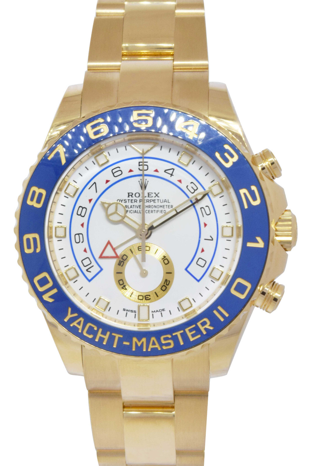 Rolex Yacht-Master II 18k Yellow Gold Blue Ceramic Bezel  B/P '23 116688