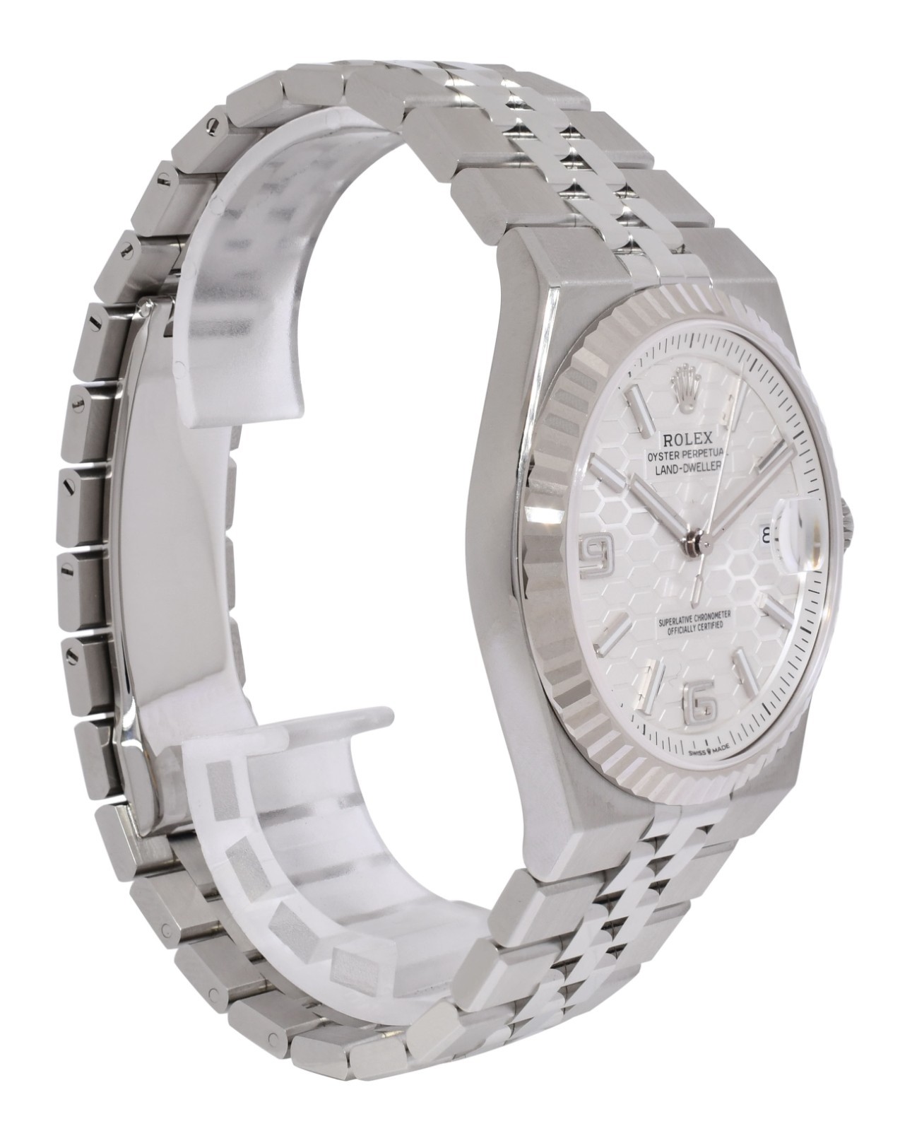 NEW 2026 Rolex Land-Dweller Steel & Gold Bezel Honeycomb 40mm Watch B/P 127334 NEW 2026 Rolex Land-Dweller Steel & Gold Bezel Honeycomb 40mm Watch B/P 127334