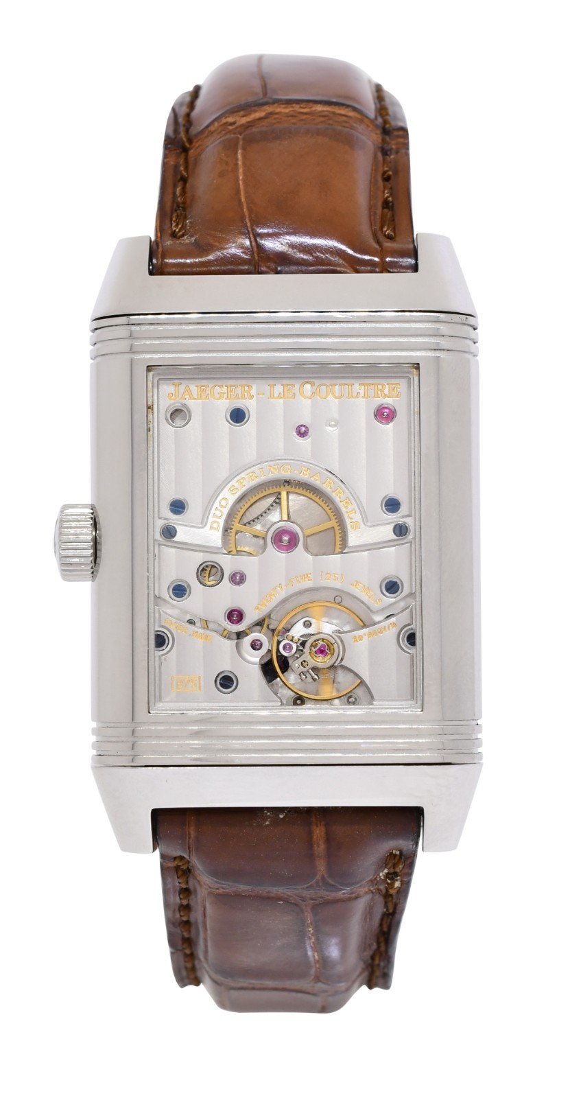 Jaeger LeCoultre Reverso Grande Date 8 Day Steel Watch Q3008420 240.8.15