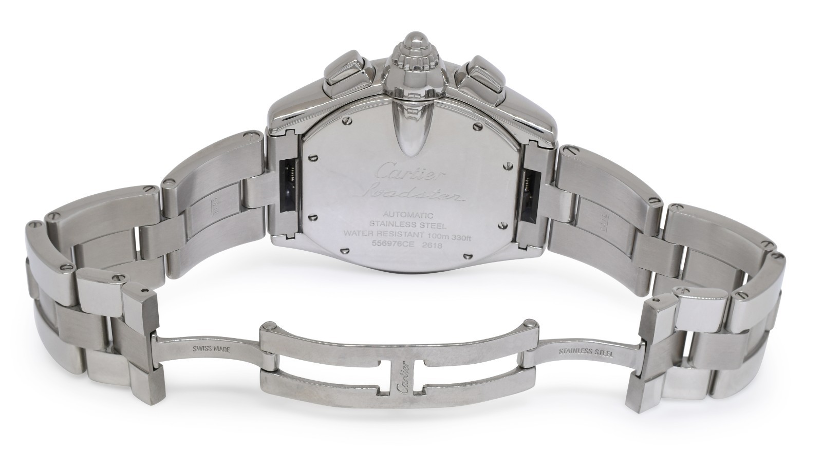 Cartier Roadster XL Chronograph Steel Silver Dial Automatic Watch W62006X6 2618
