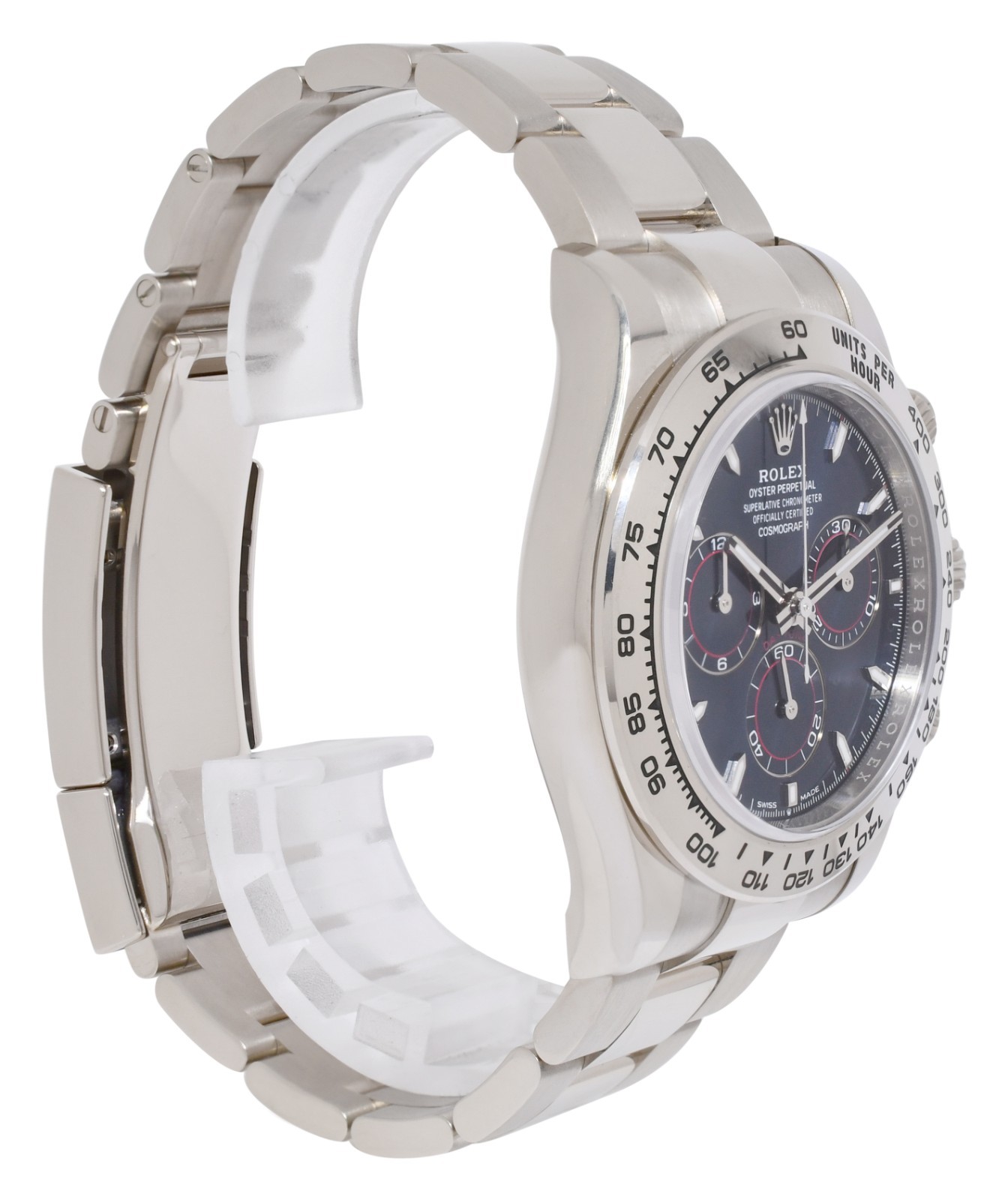 Rolex Daytona Chronograph 18k White Gold Blue Dial 40mm Watch B/P '25 126509