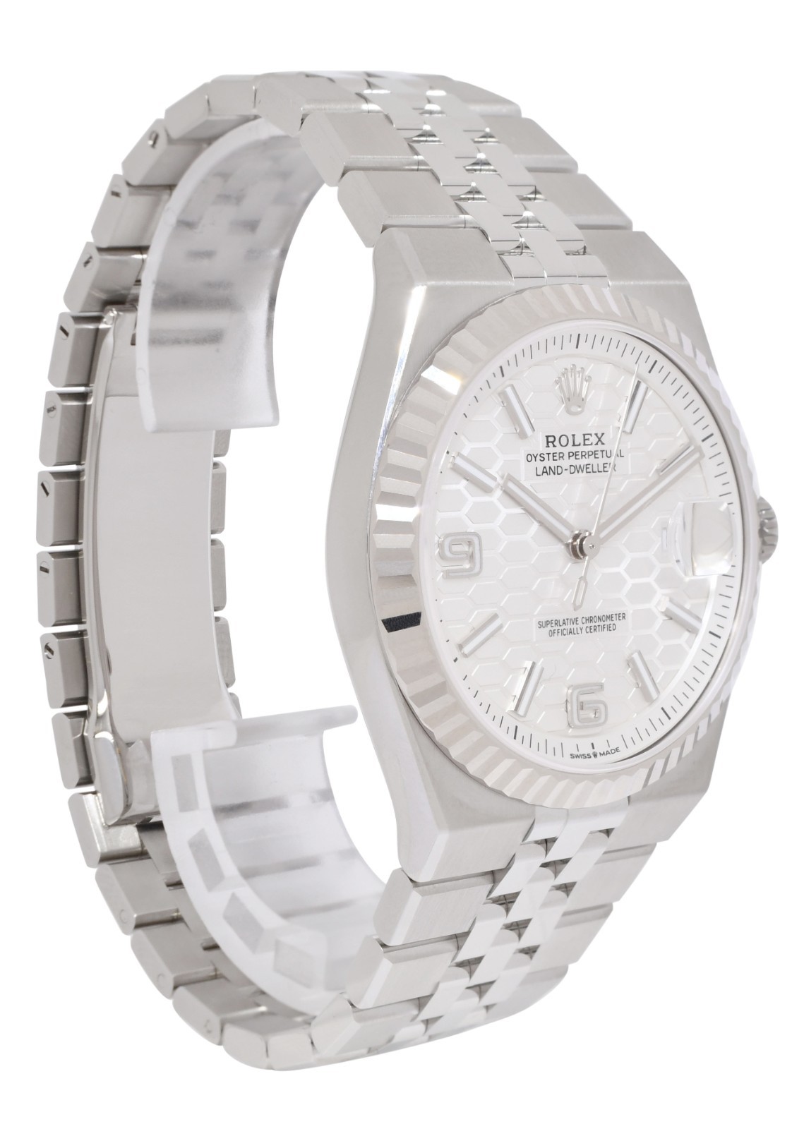 NEW 2026 Rolex Land-Dweller Steel & Gold Bezel Honeycomb 40mm Watch B/P 127334 NEW 2026 Rolex Land-Dweller Steel & Gold Bezel Honeycomb 40mm Watch B/P 127334