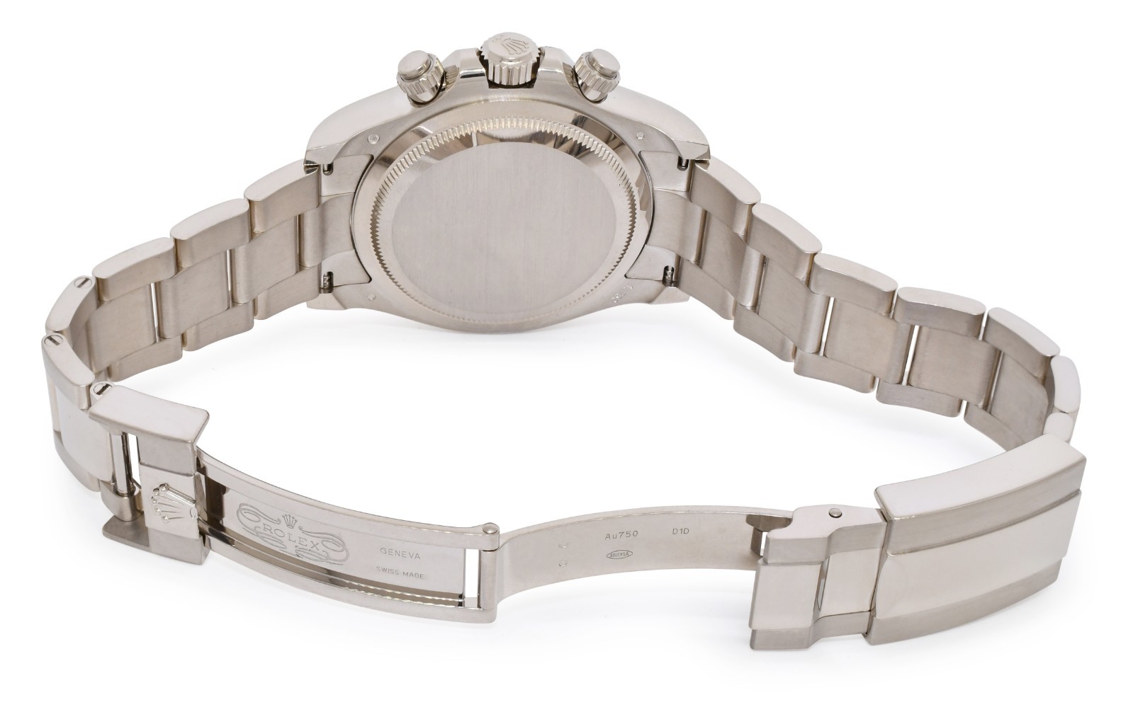 Rolex Daytona Chronograph 18k White Gold Diamond Dial 40mm Watch B/P '24 126509
