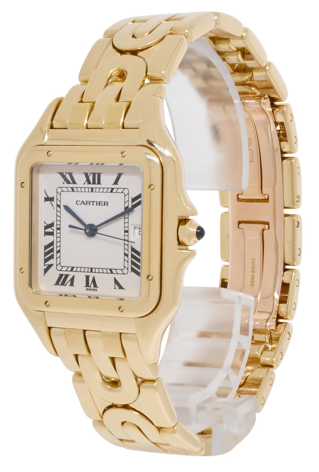 Cartier Panthere Large 18k Yellow Gold Art Deco Quartz Watch W25014N3 1060
