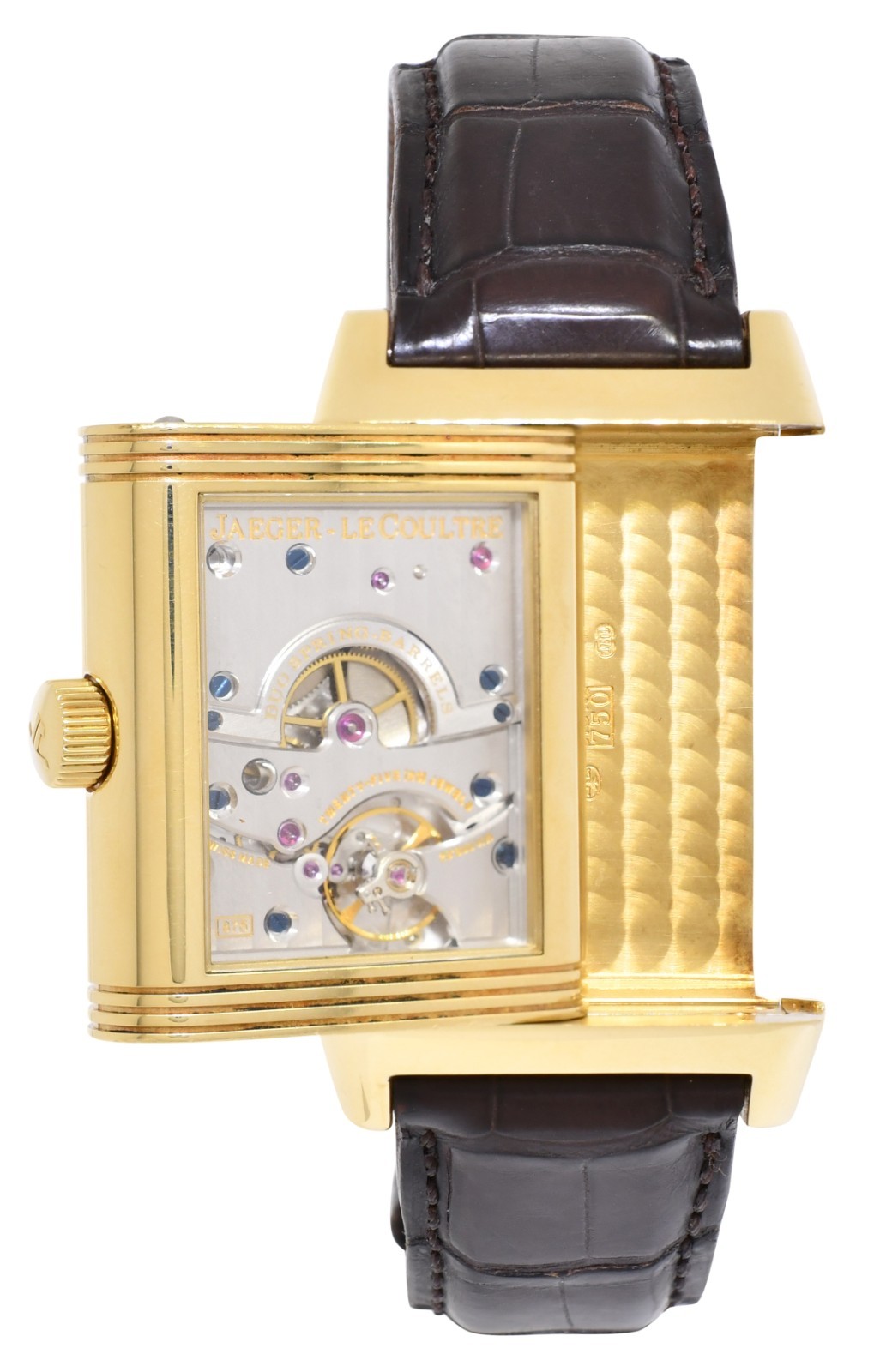 Jaeger LeCoultre Reverso Grande Date 8 Day Yellow Gold Watch Q3001420 240.1.15
