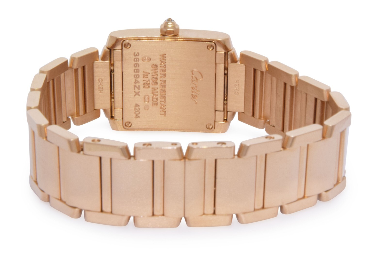 Cartier Tank Francaise Small 18k Rose Gold Diamond Watch B/P WJTA0022 4204