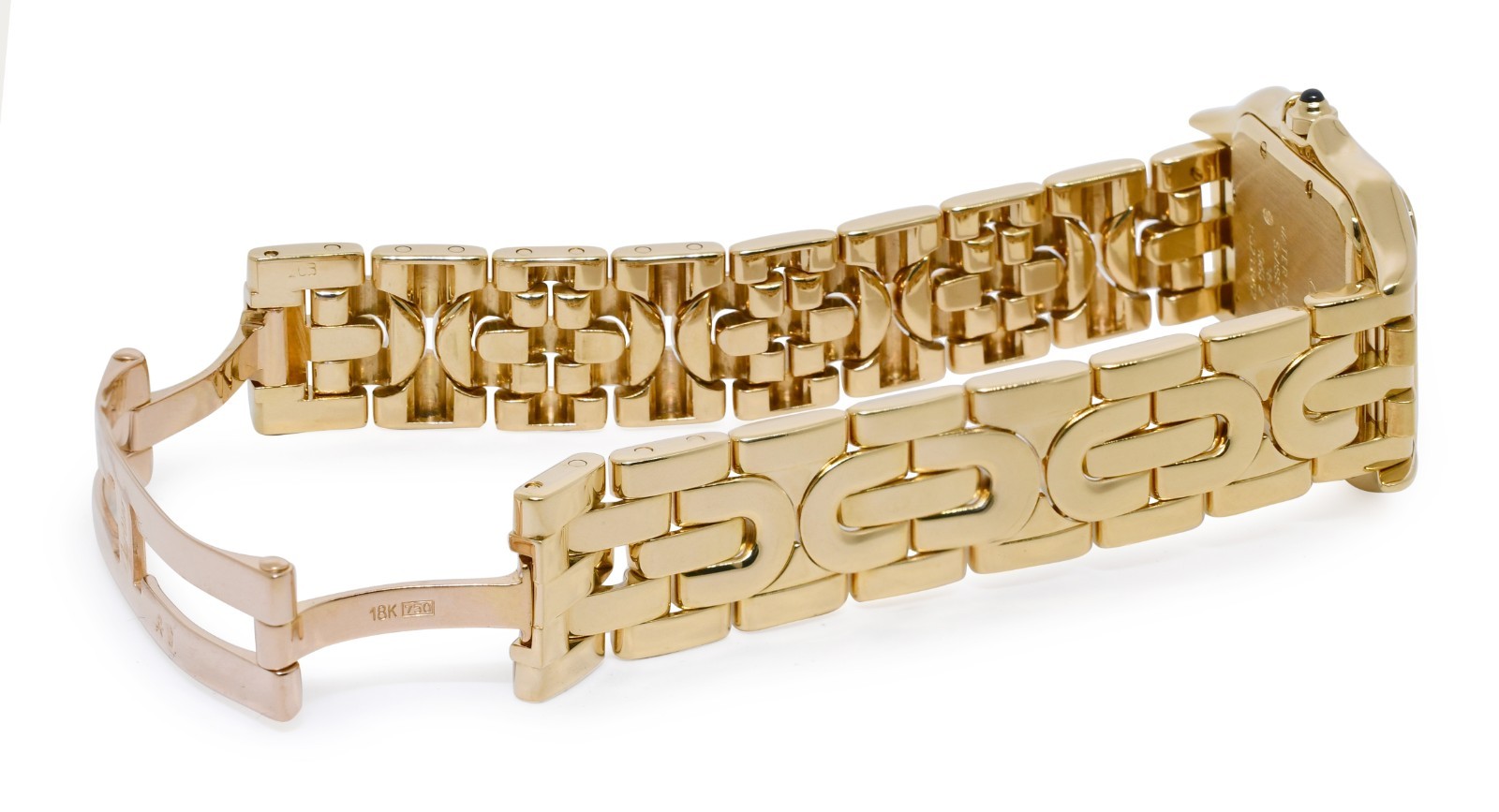 Cartier Panthere Large 18k Yellow Gold Art Deco Quartz Watch W25014N3 1060
